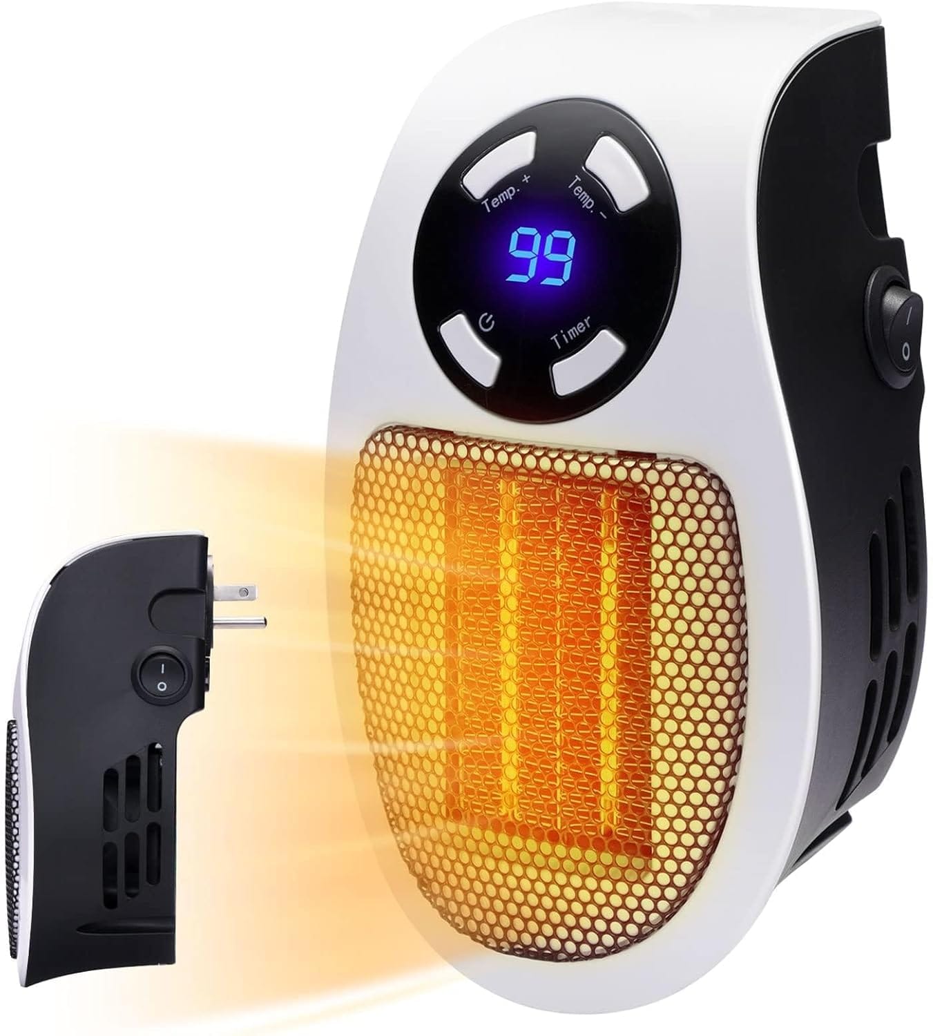 GiveBest Smart Wall Heater 1500W Heaters for Indoor Use Electric Space Heater for Bedroom Room Adaptive Design