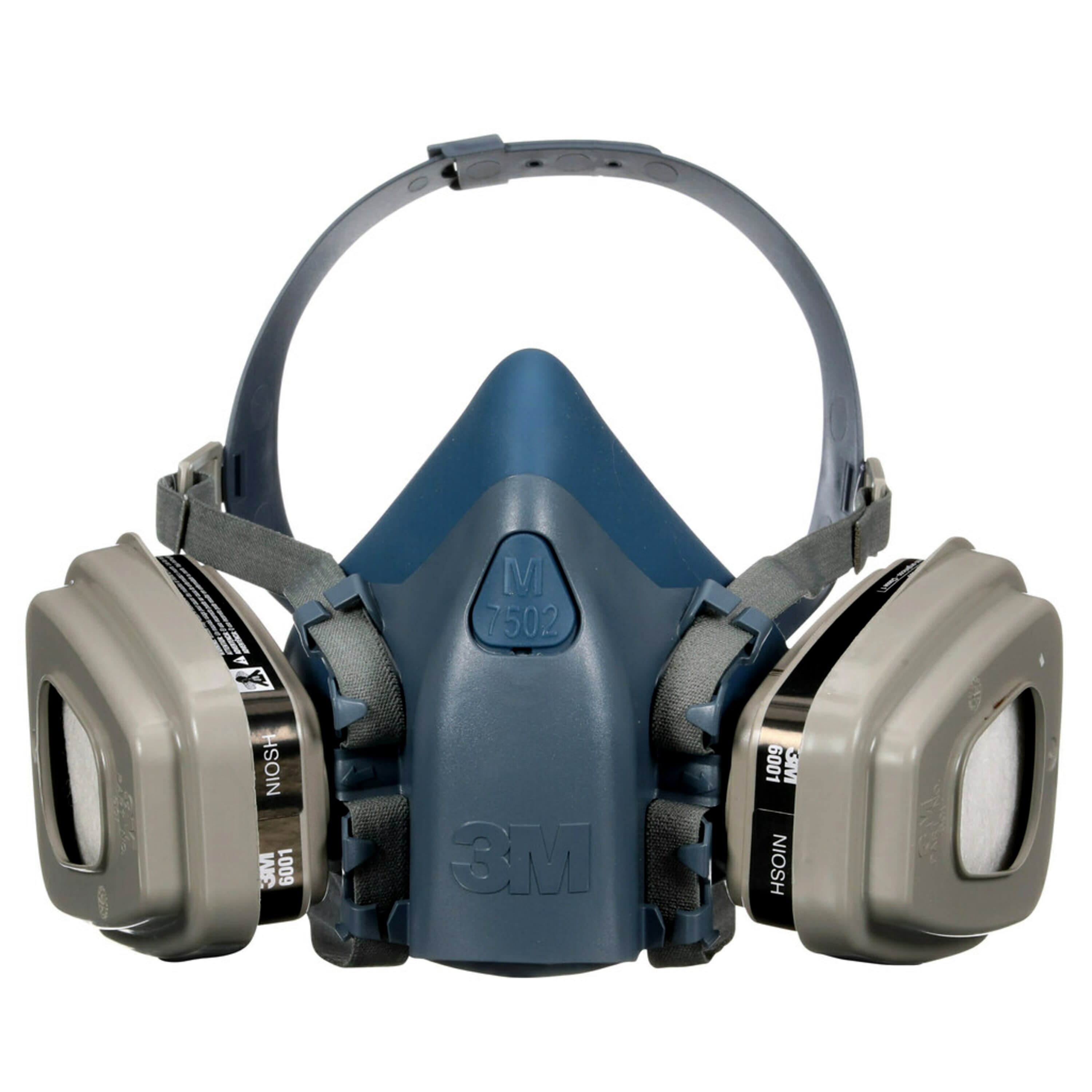 3M Blue Reusable P95 Adult Medium Painting Half Face Respirator 7512P1 ...