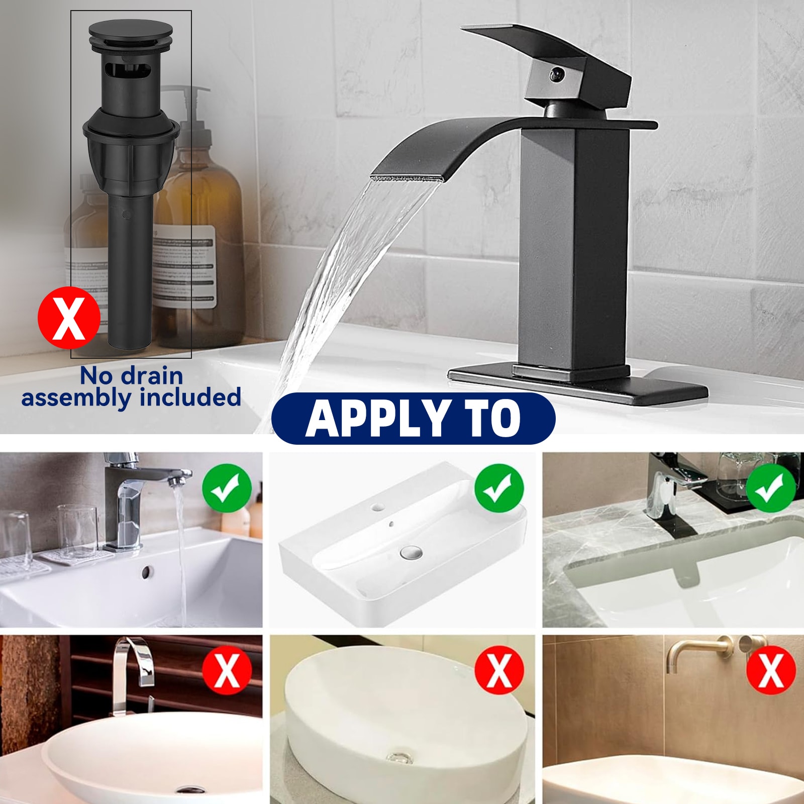 BWE A-96021B-SS Lavatory-Faucets - View #3