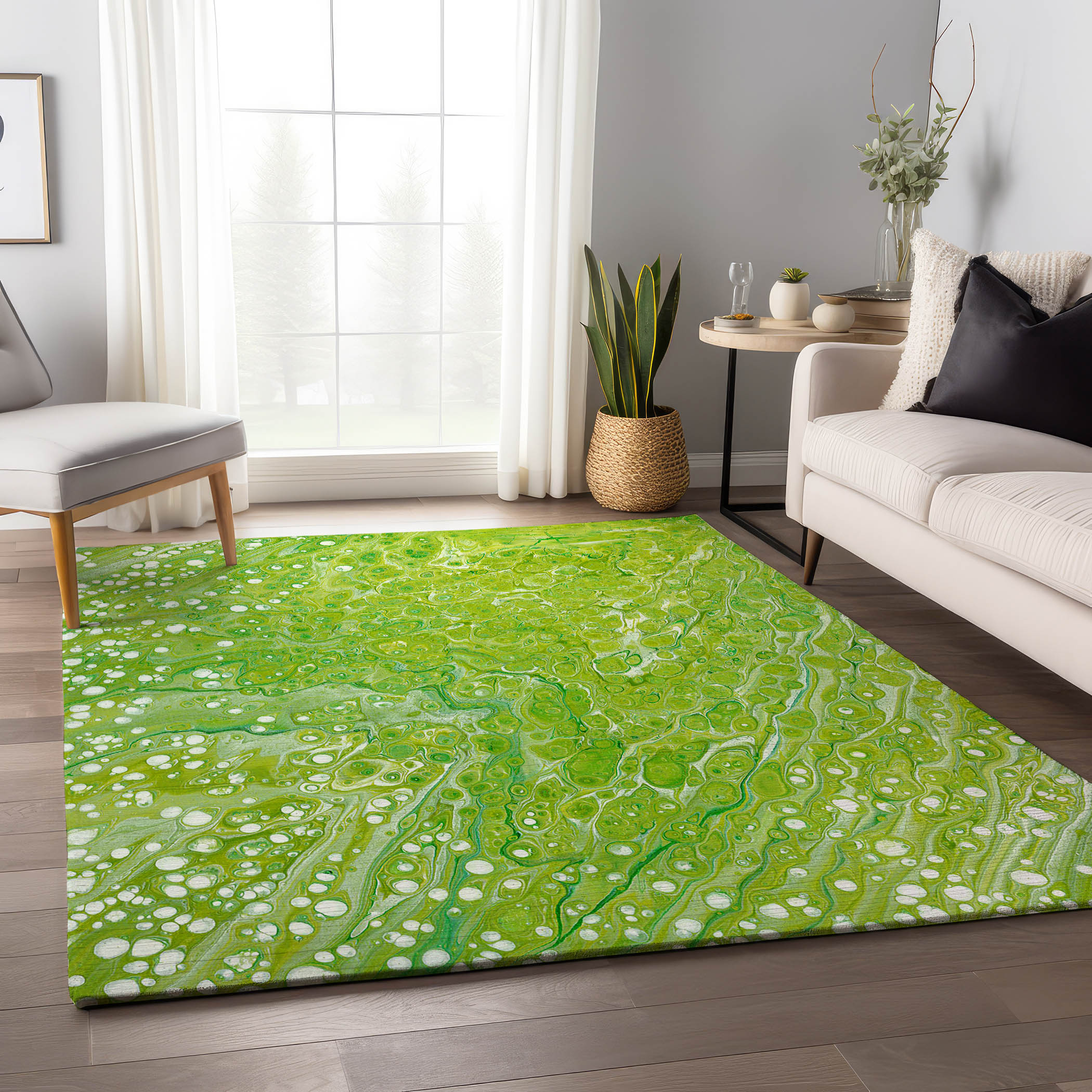 Addison Rugs AMF50CL9X12 Mayfield AMF50CL 9 x 12 (ft) Loomed Polyester Clover Rectangular Indoor Abstract Machine washable Area rug