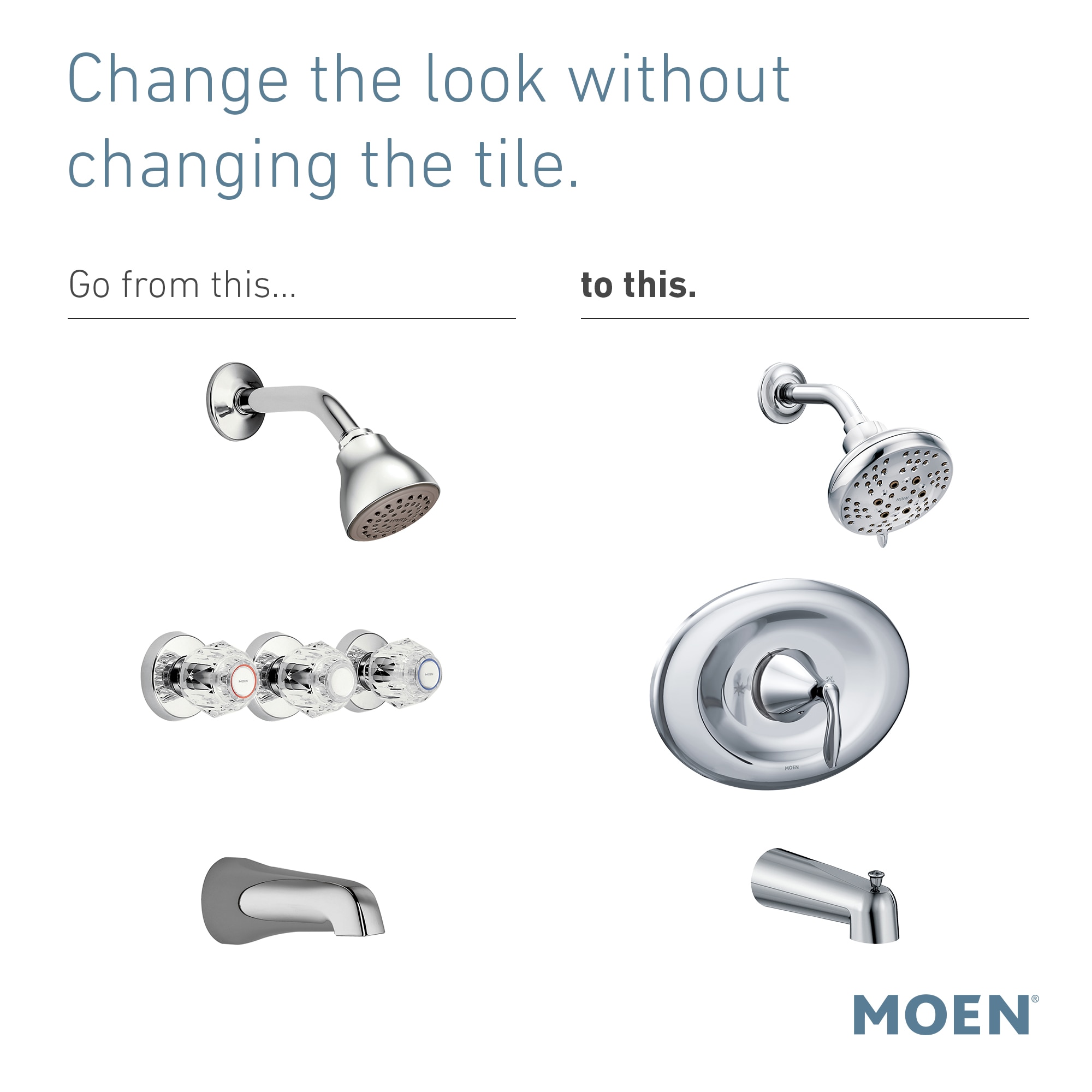 Moen T2139BN Tub-Shower-Faucets - View #4