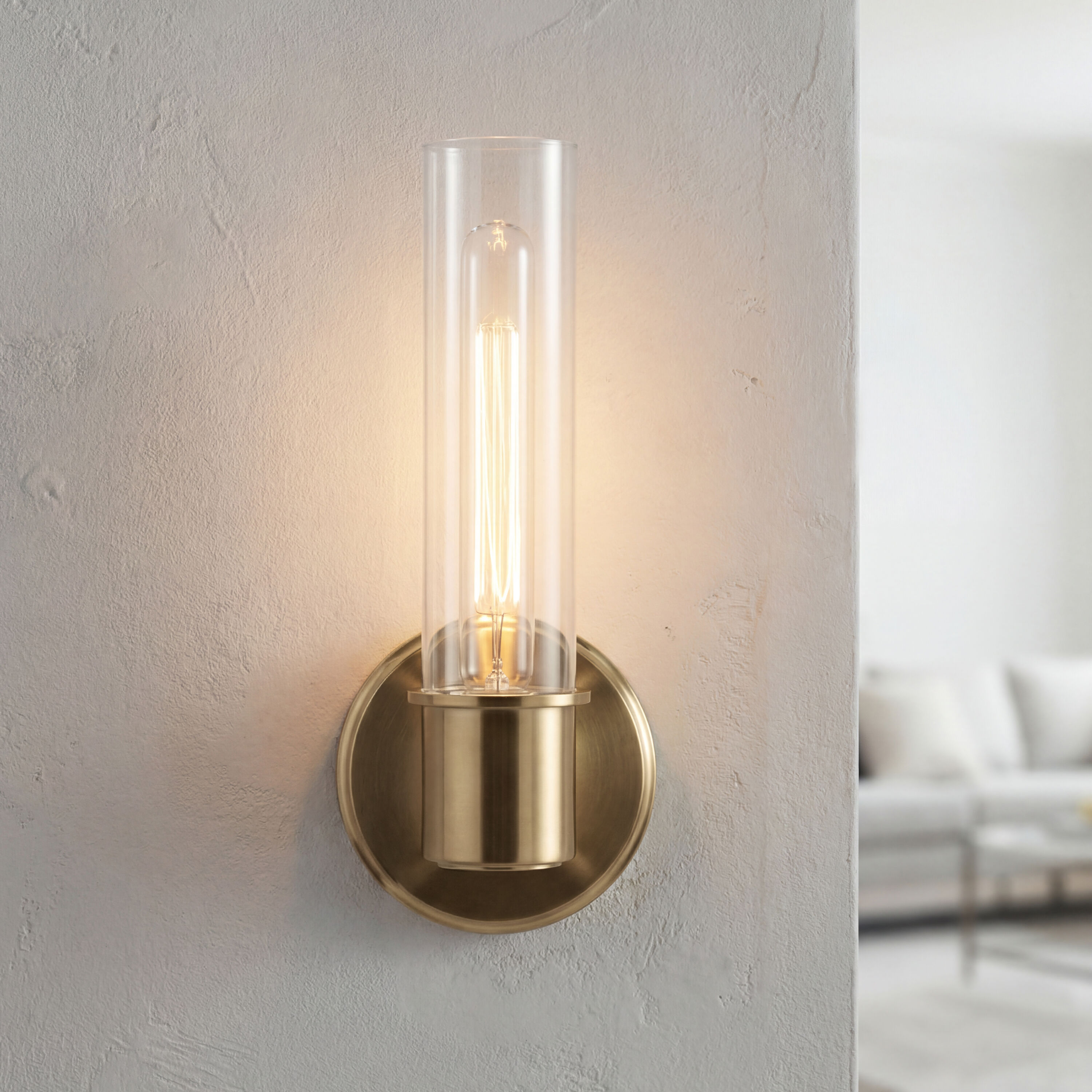 Kichler - Aviv 13-in 1 Light Brass Modern/contemporary Bathroom Vanity light