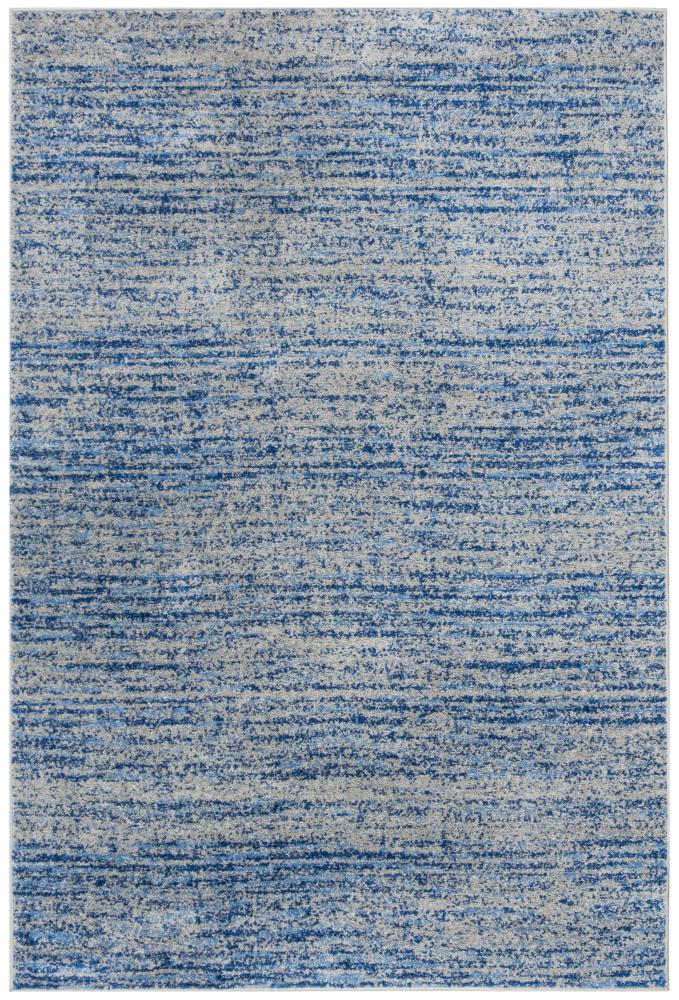Safavieh ADR117D-6 Adirondack Lorenzo 6 x 9 (ft) Loomed Polypropylene Blue/Silver Rectangular Indoor Distressed/Overdyed Industrial Area rug