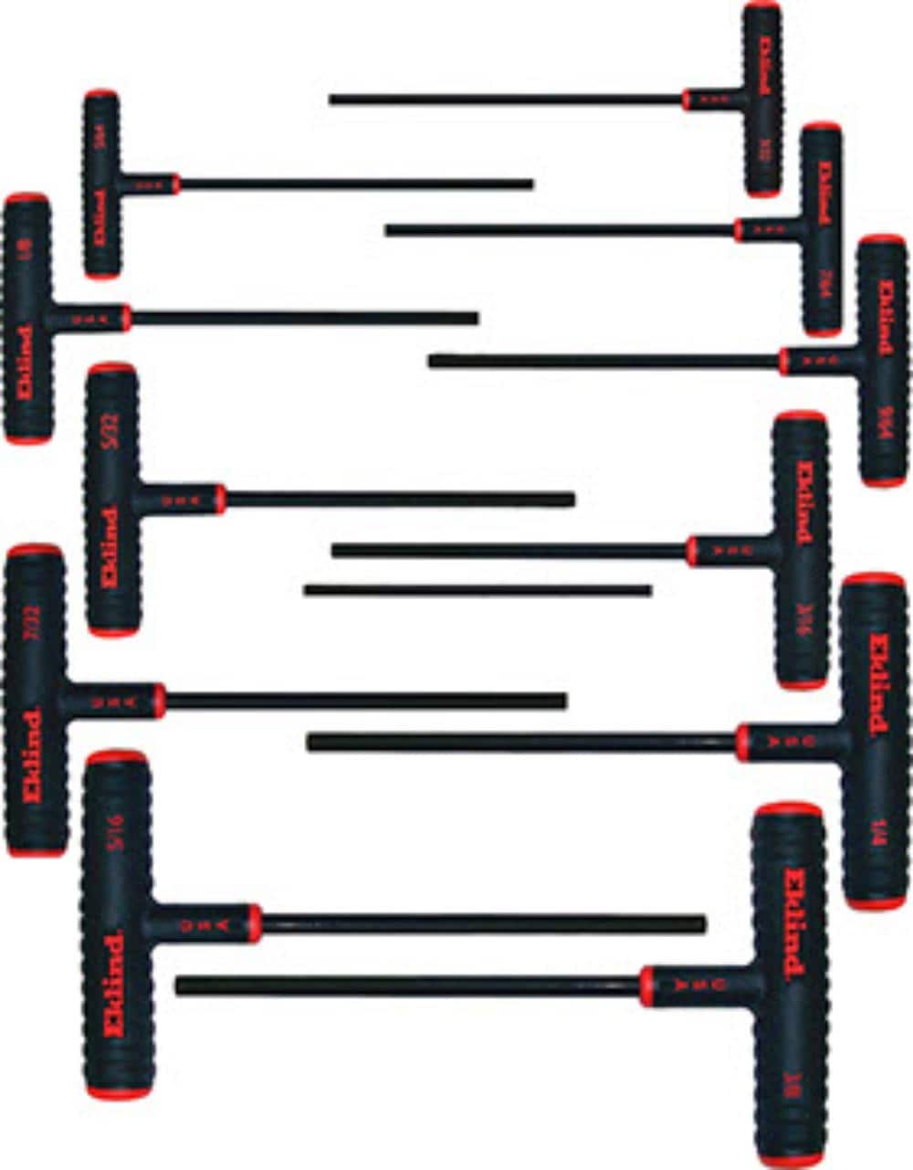 Eklind 60911 Assorted T-Handle Standard (SAE) 11 -Pieces Hex key set