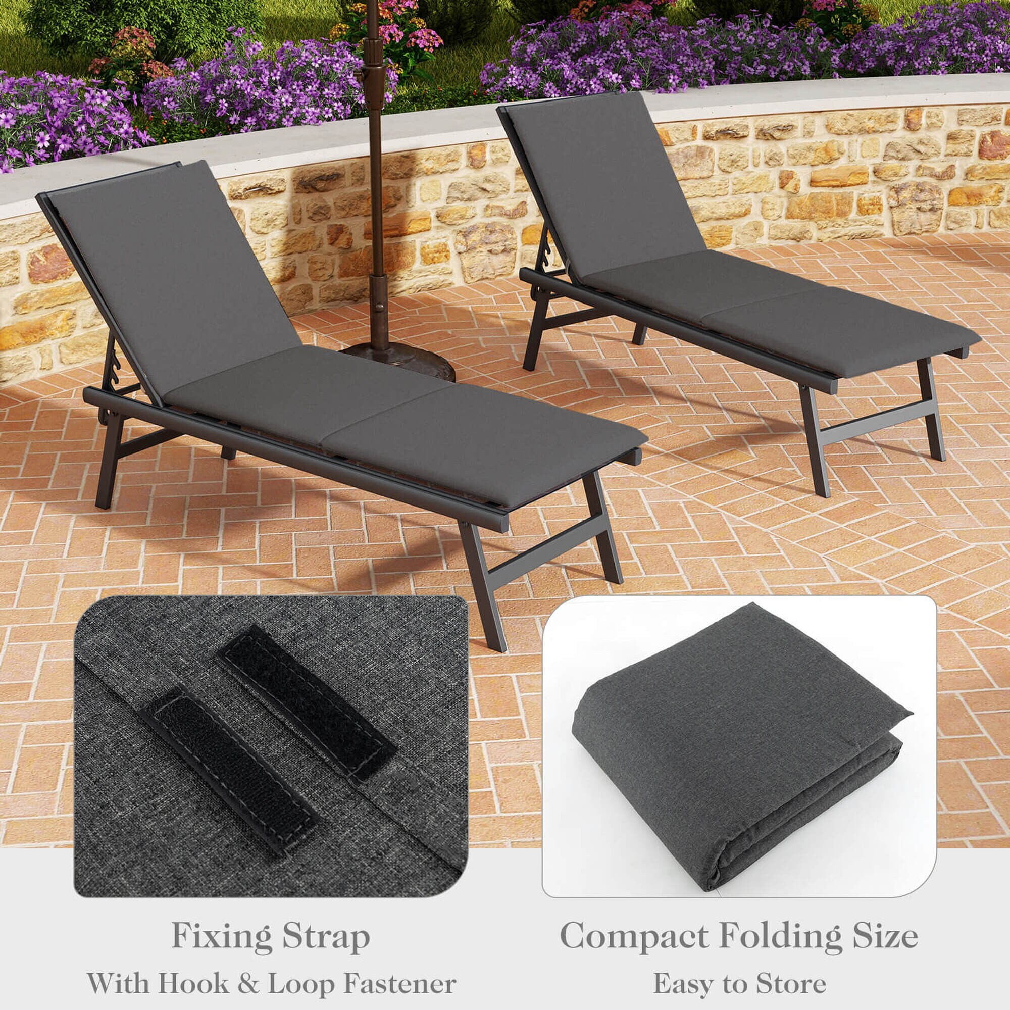 Costway HCST04559 Patio-Furniture-Cushions - View #4