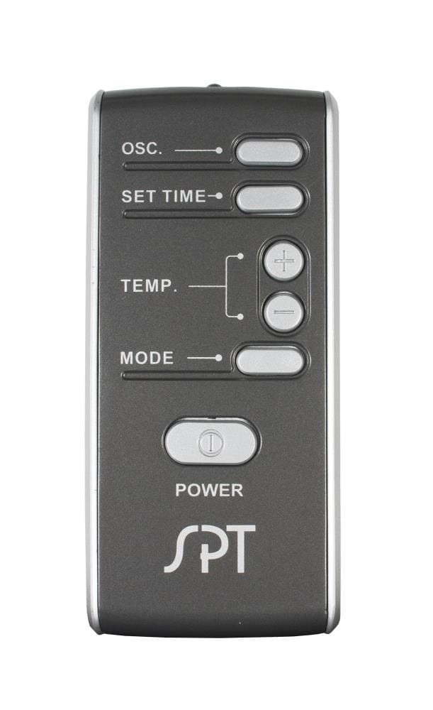 Silver 28.5" Ceramic Tower Heater with Thermostat and Remote