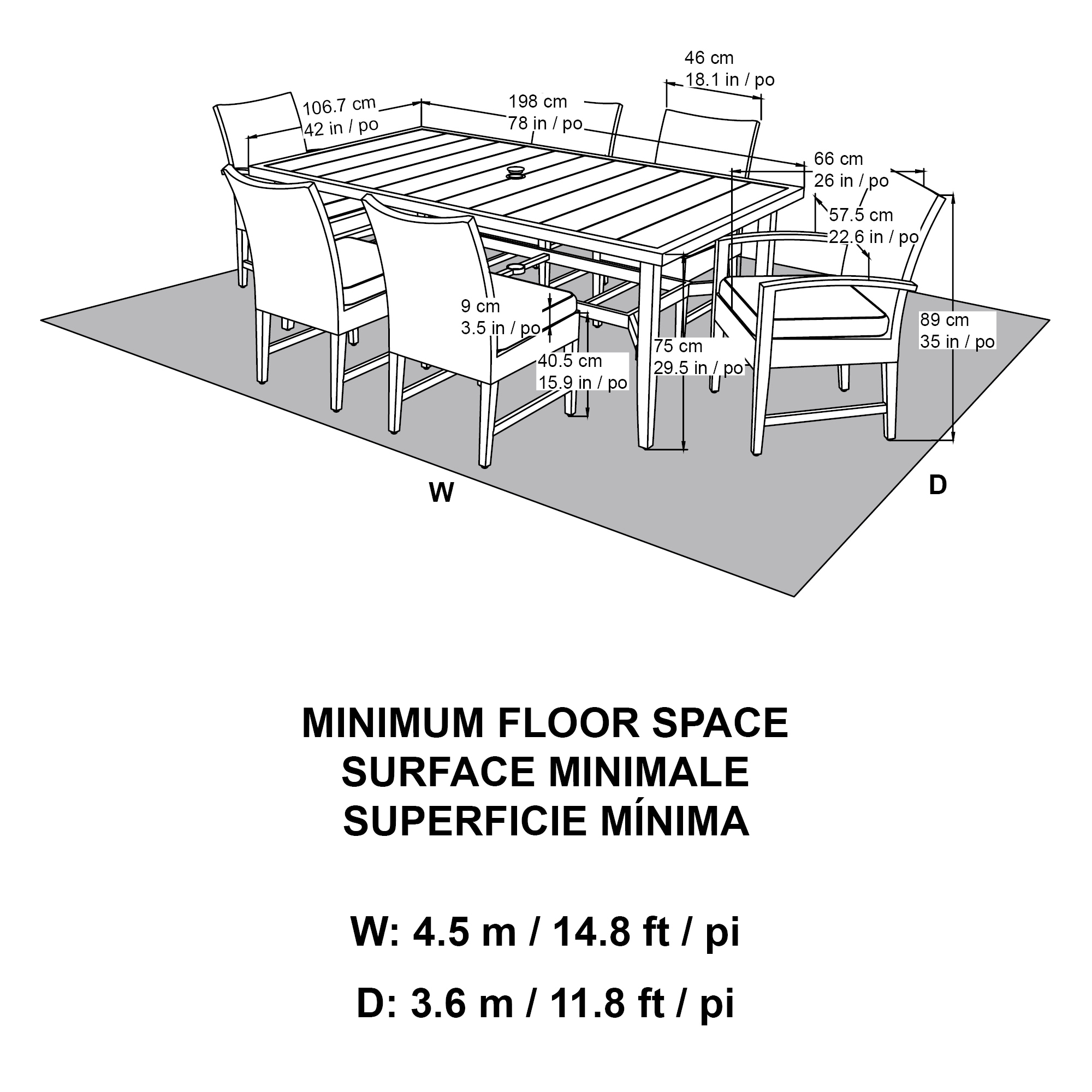 Martha Stewart 15PKD-BR1A07-BR2 Patio-Dining-Sets - View #17