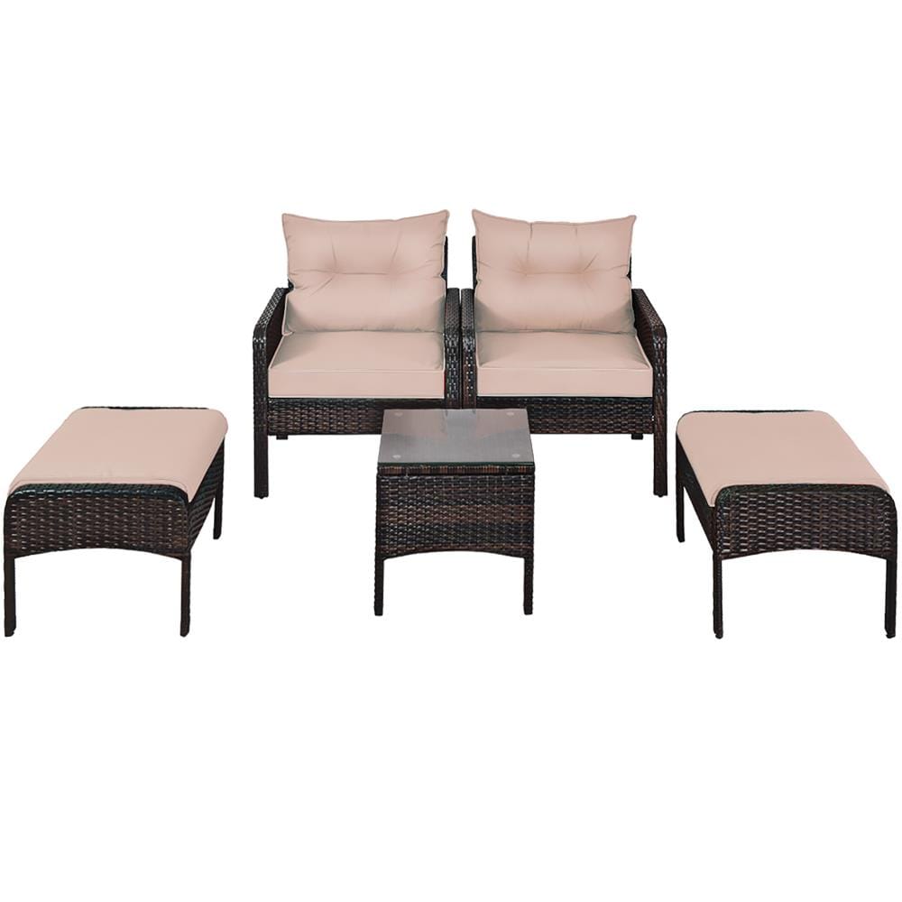 Costway 5 pcs patio furniture online set