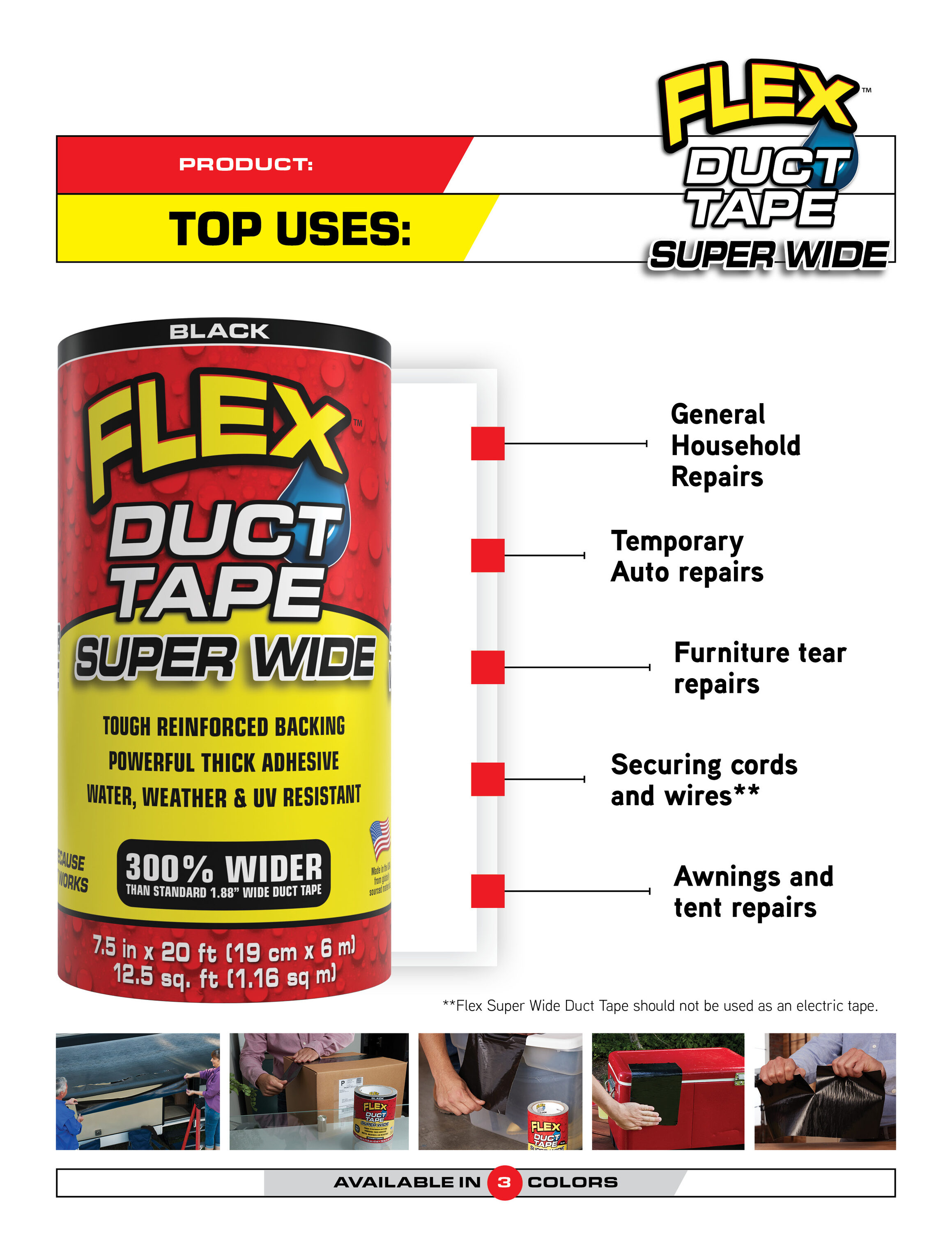 Flex Duct Tape Black Waterproof Duct Tape 4 6 In X 20 Ft In The Duct   65899259 