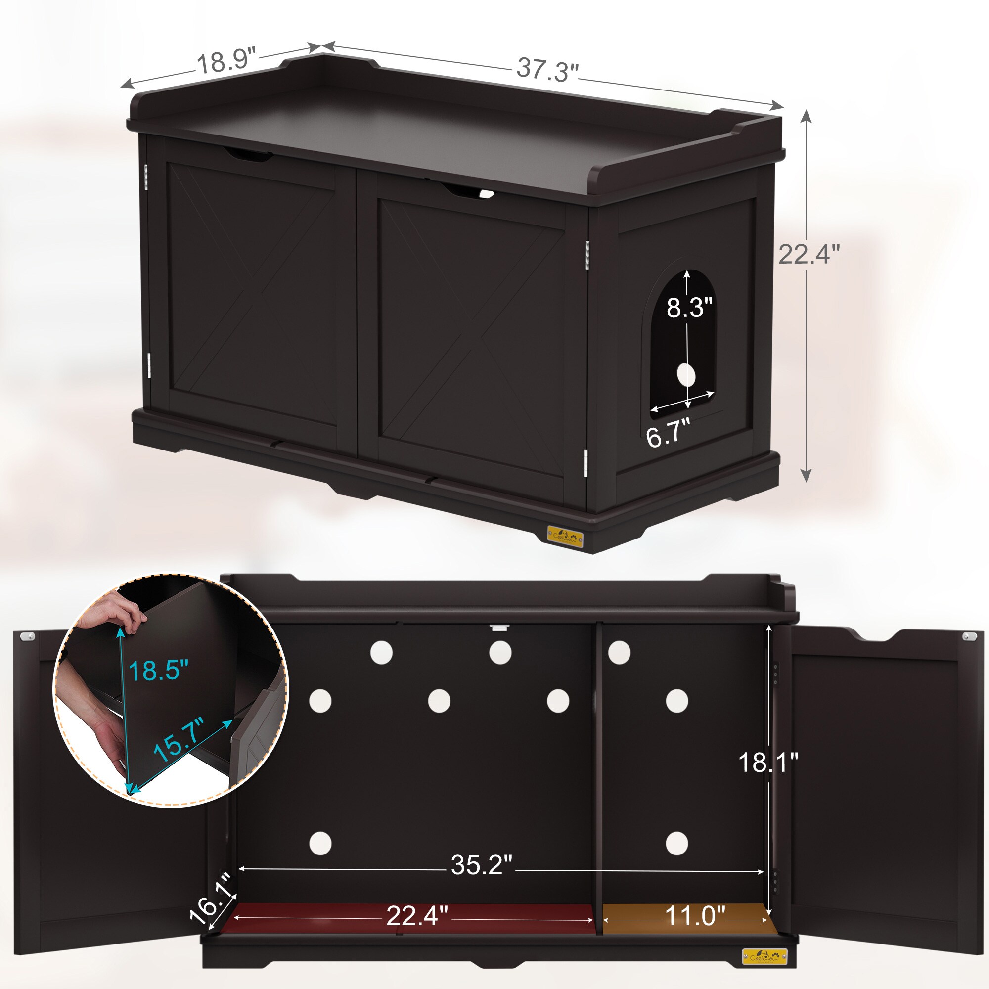 Coziwow CW12W0321-L02 Litter-Boxes - View #7