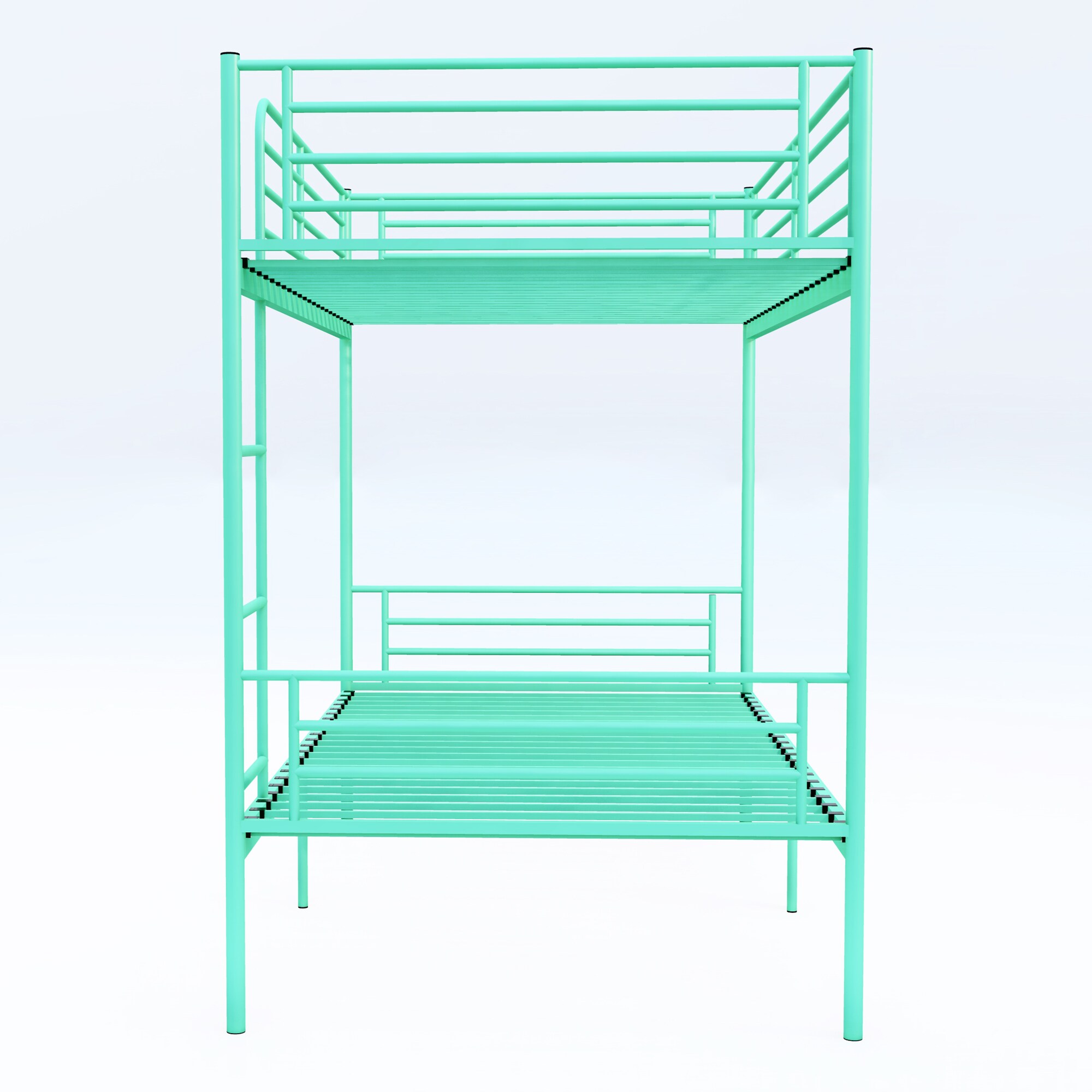 LUXEYARD Bunk Bed with Ladder and high Guardrail Able to Split Metal ...