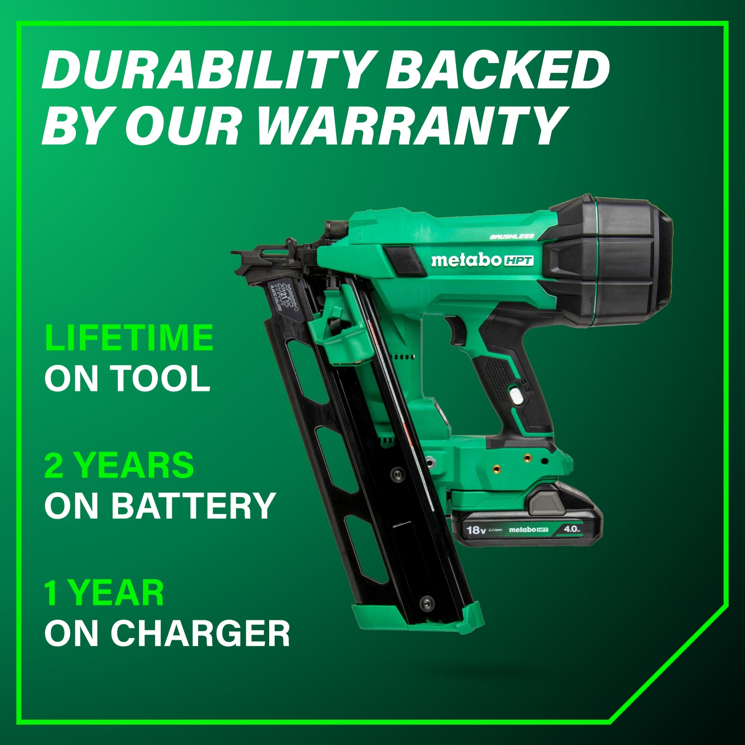 Metabo HPT NR1890DRAM Cordless-Nailer - View #11
