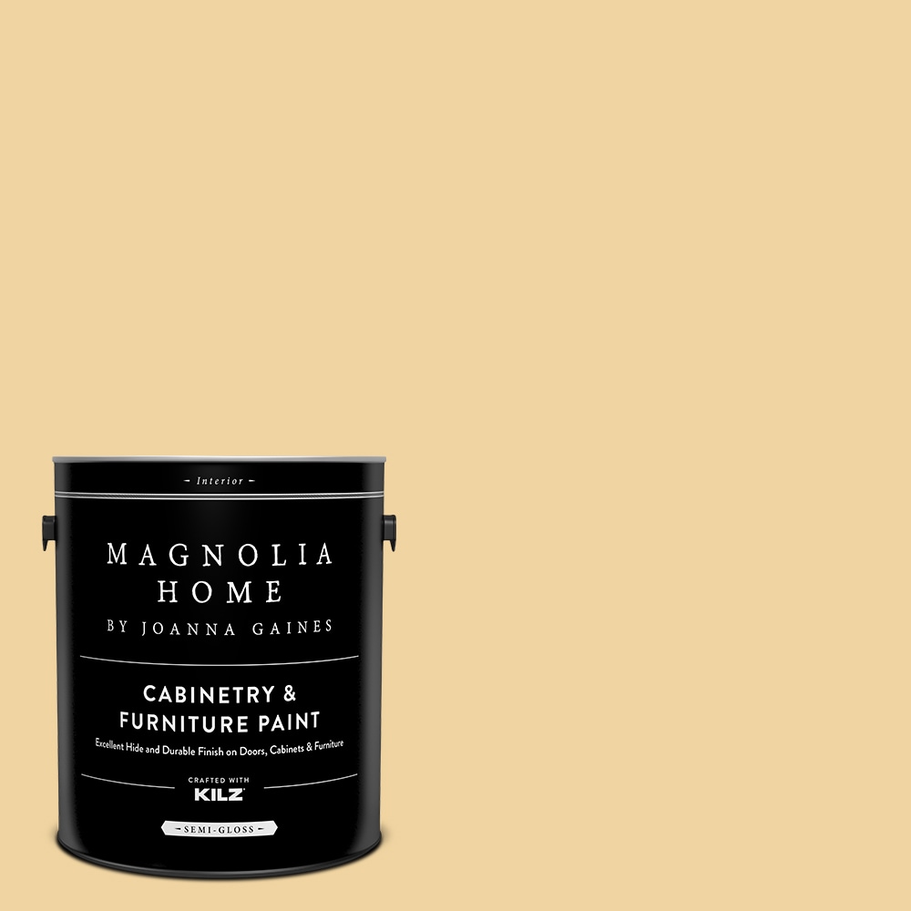 Magnolia Home MAG046-4082236  by Joanna Gaines Semi-gloss Lemony MAG046 Tintable Cabinet Furniture Paint Enamel ( 1-gallon )