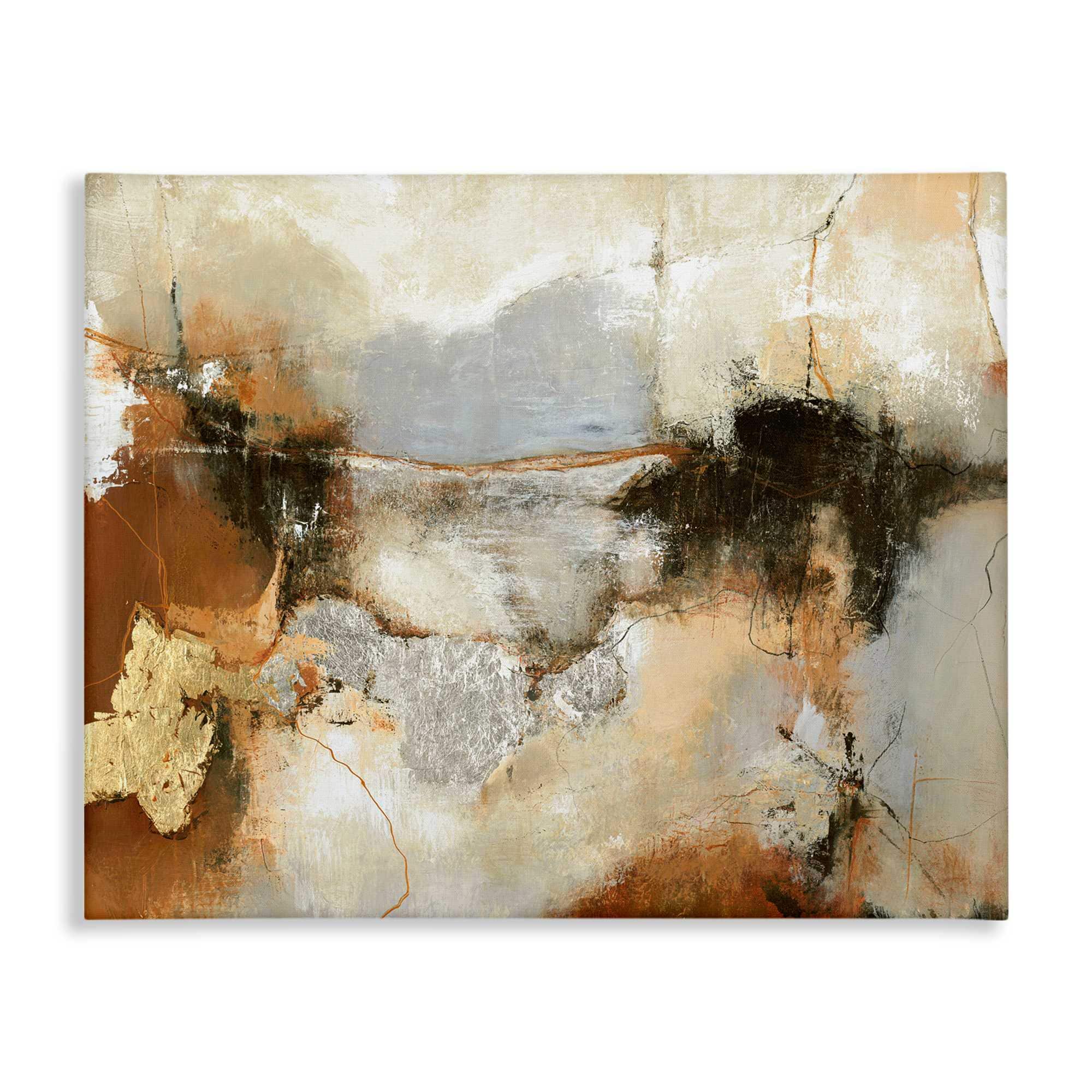 Stupell Industries BS-783-CN-16X20 Unique Earthy Abstraction Canvas design by Design Fabrikken