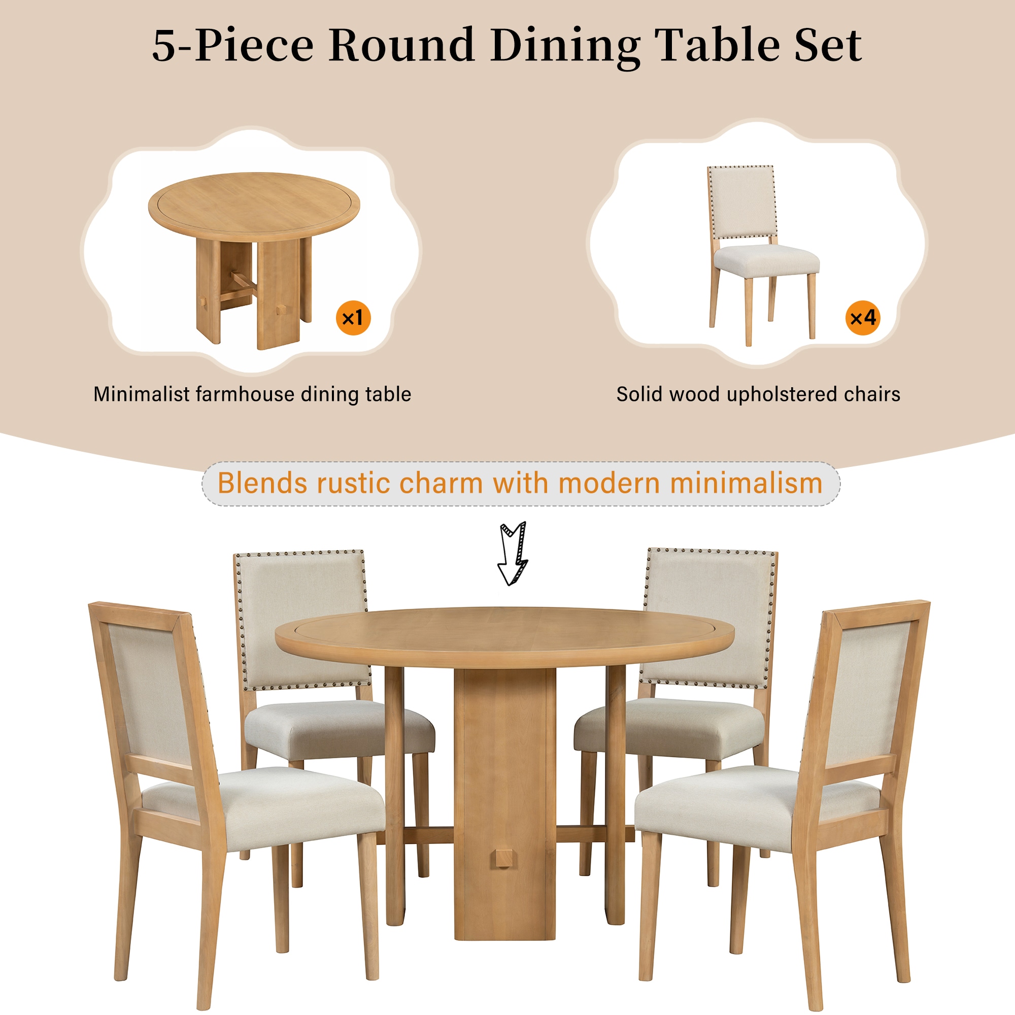 ModernLuxe L3P-ST000148AAE Dining-Sets - View #4
