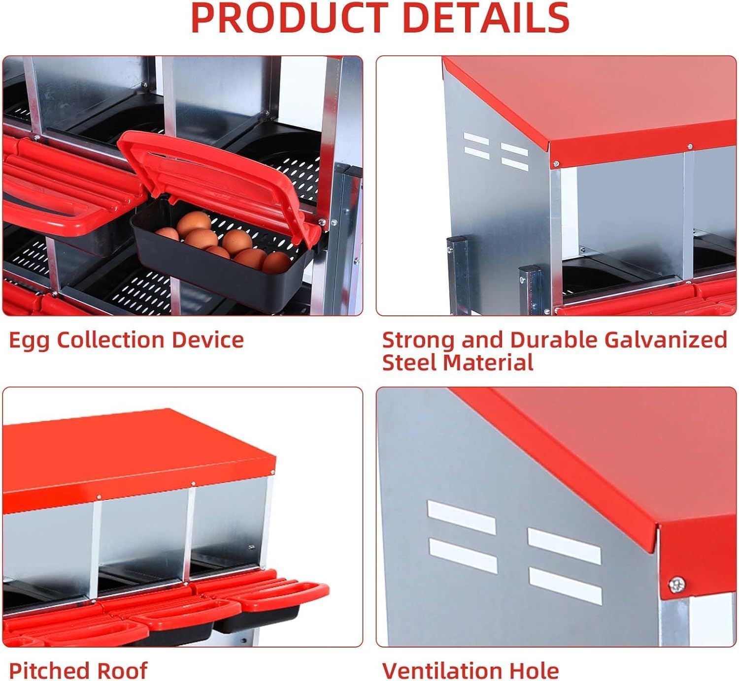 Qeetex WLS-PPG-33EXCEM4 Chicken-Coops-Rabbit-Hutches - View #4