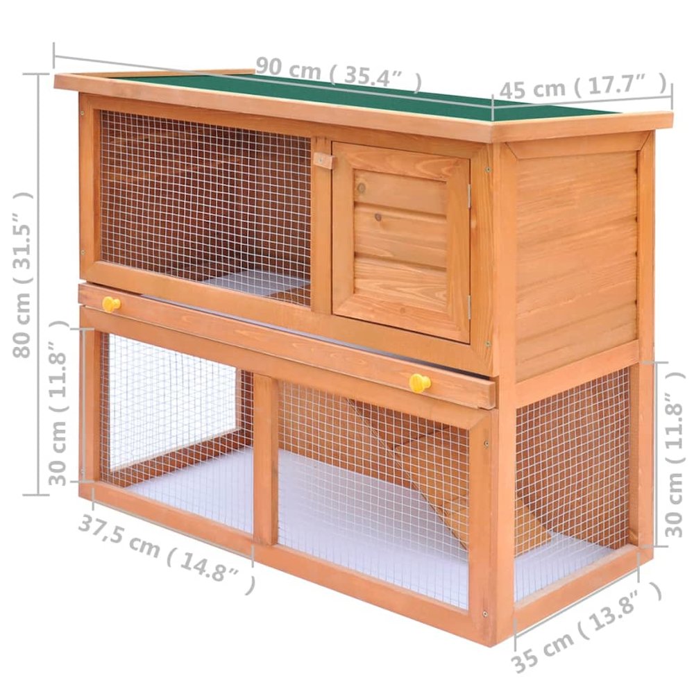 vidaXL 170158 Chicken-Coops-Rabbit-Hutches - View #4