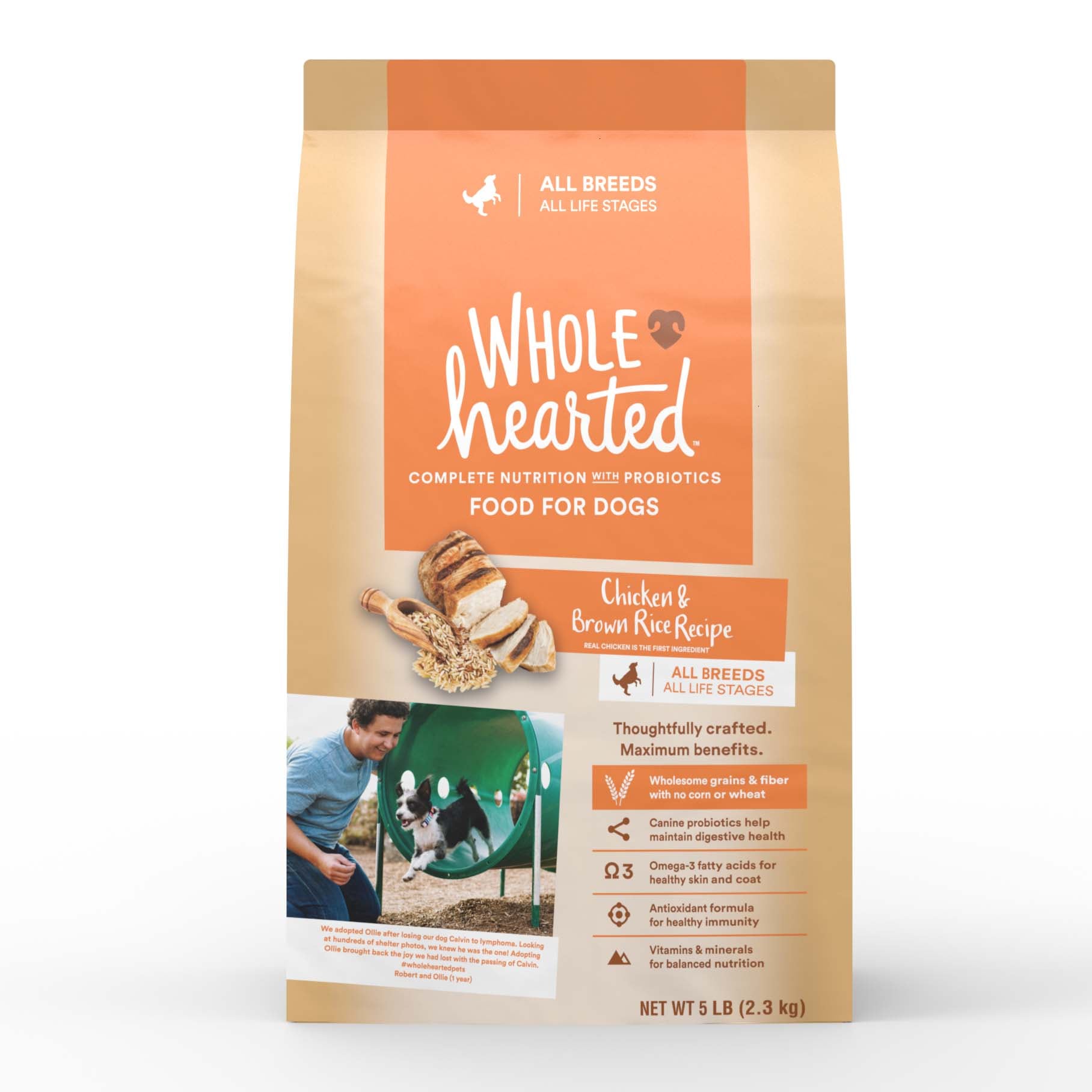 WholeHearted Grain Free Senior Chicken Recipe Dry Dog Food 5 lbs