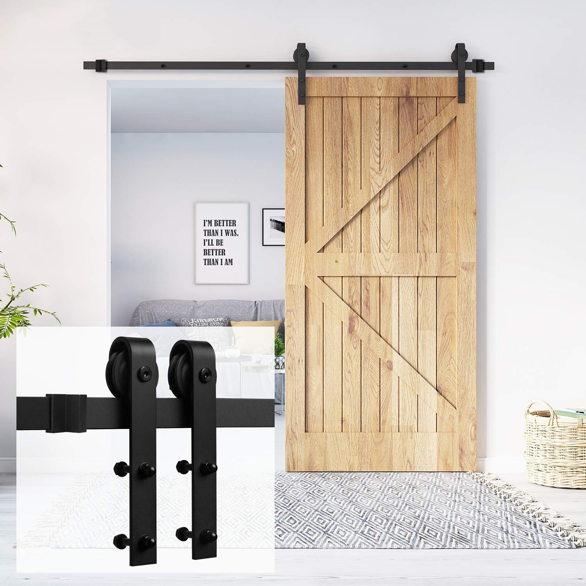Clihome X0027GR5RR-LTC Barn-Door-Roller-Kits - View #7