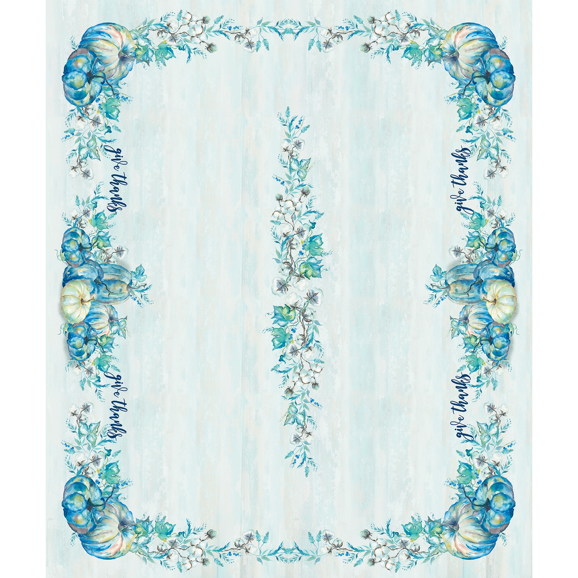 Cool Autumn Multicolor Cotton Rectangular Tablecloth