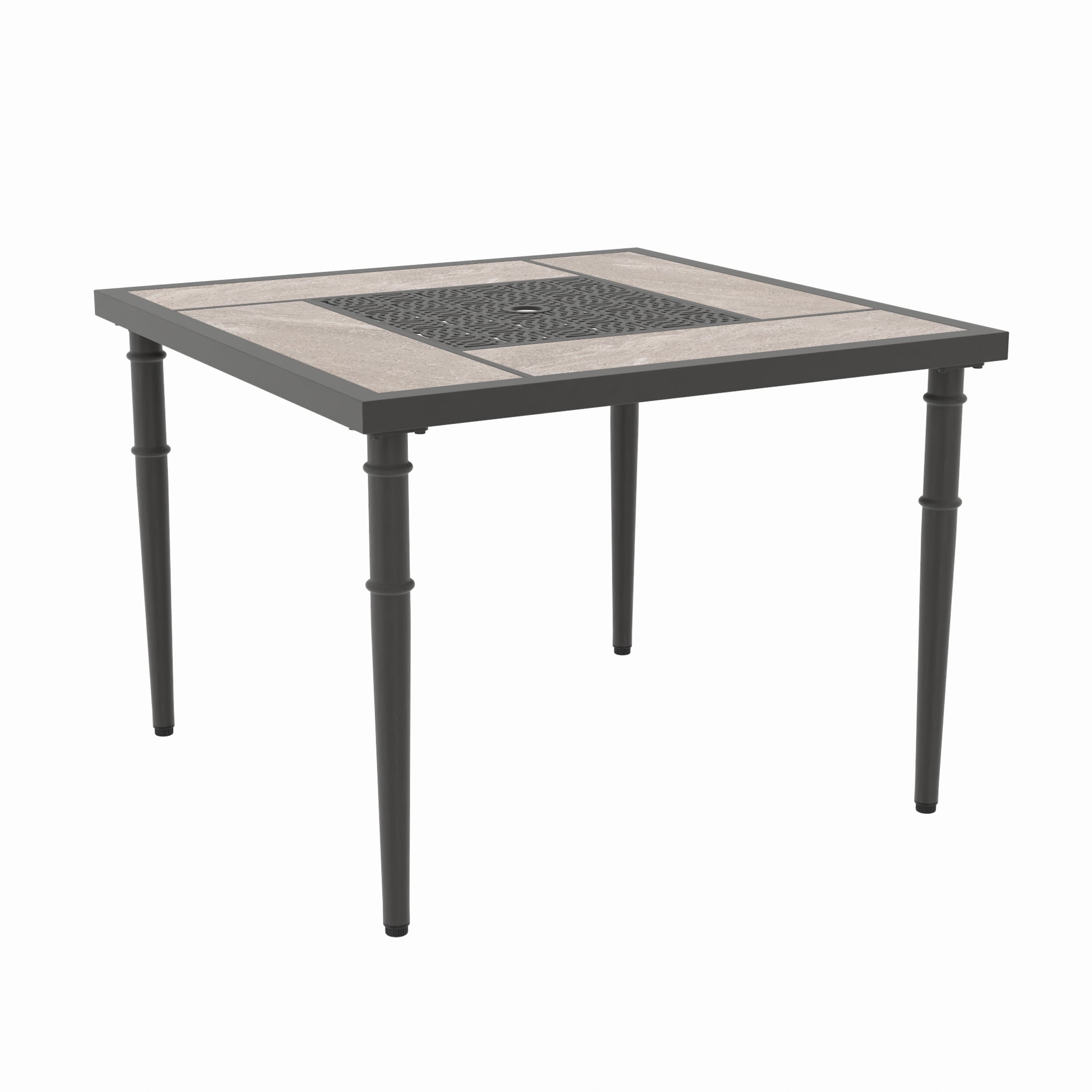 allen + roth Thomas Lake Square Outdoor Dining Table 39-in W x 39-in L ...