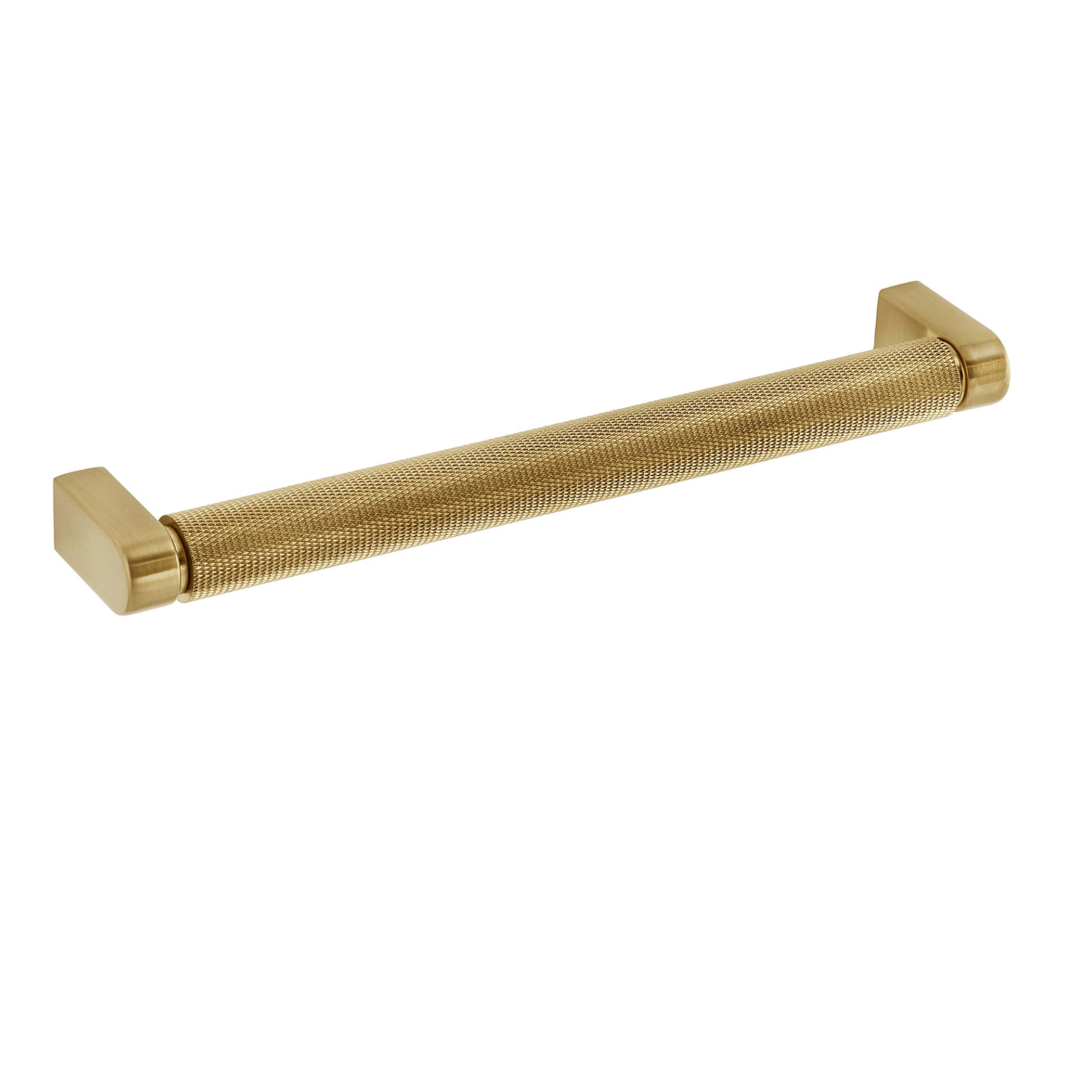 Sumner Street Home Hardware Kent Knurled 7-in Center to Center Satin Brass  Cylindrical Bar Drawer Pulls in the Drawer Pulls department at