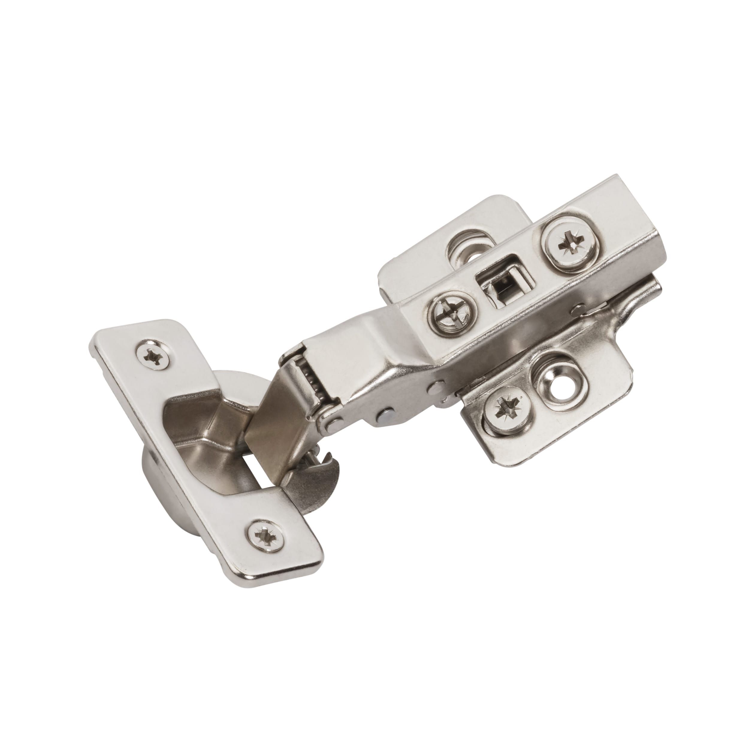 Amerock BP9238SCFR 105-Degree Half Overlay Concealed Concealed Soft Close Satin Nickel Cabinet Hinge , 1 Pairs ( 2 -Pieces)