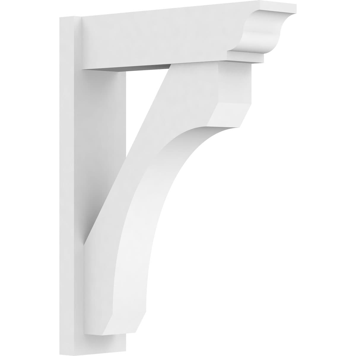 Ekena Millwork OUTP07X24X32LEC01 7-in W X 24-in D X 32-in H Legacy Architectural Grade PVC Outlooker with Traditional Ends