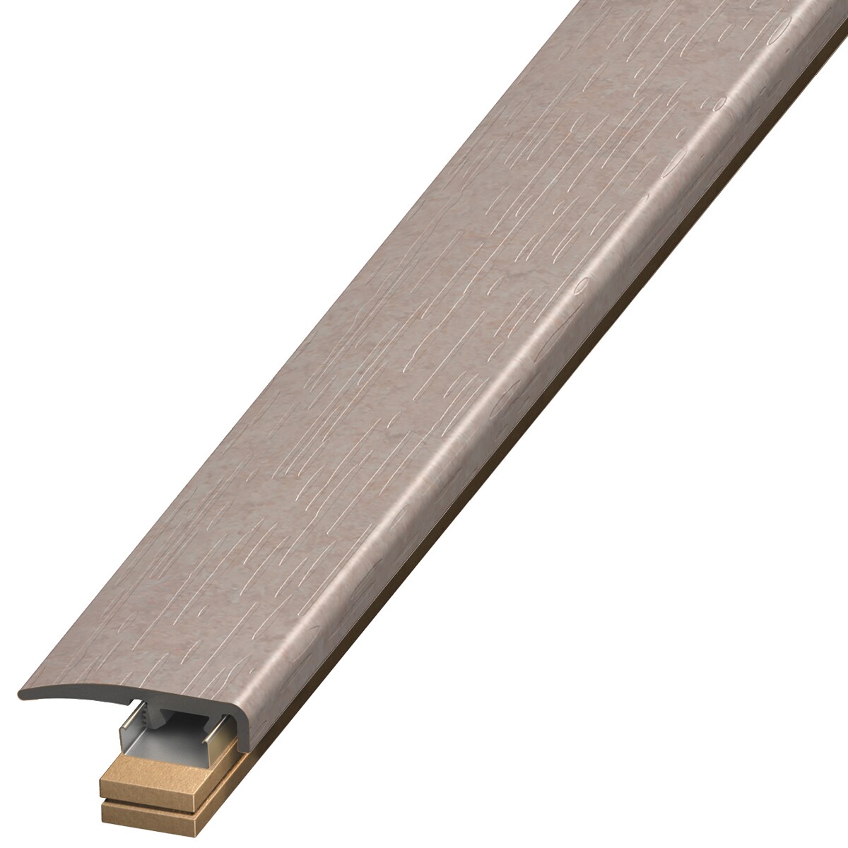 Versatrim SCAP-106924 Marmoleum Forbo-Marmoleum-Silver Birch 0.3125-in T x 1.375-in W x 94-in L PVC End cap
