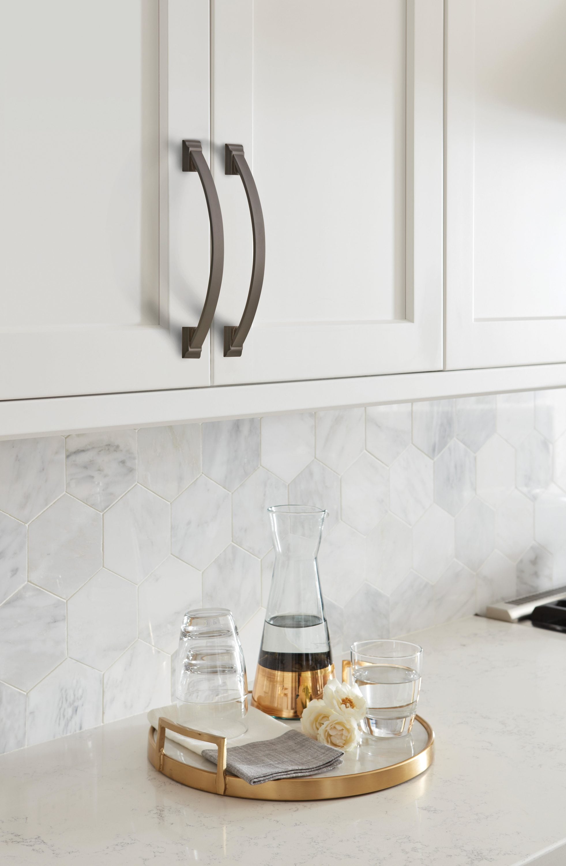 Black Bronze 6-5/16 inch Modern Cabinet Pull Bar