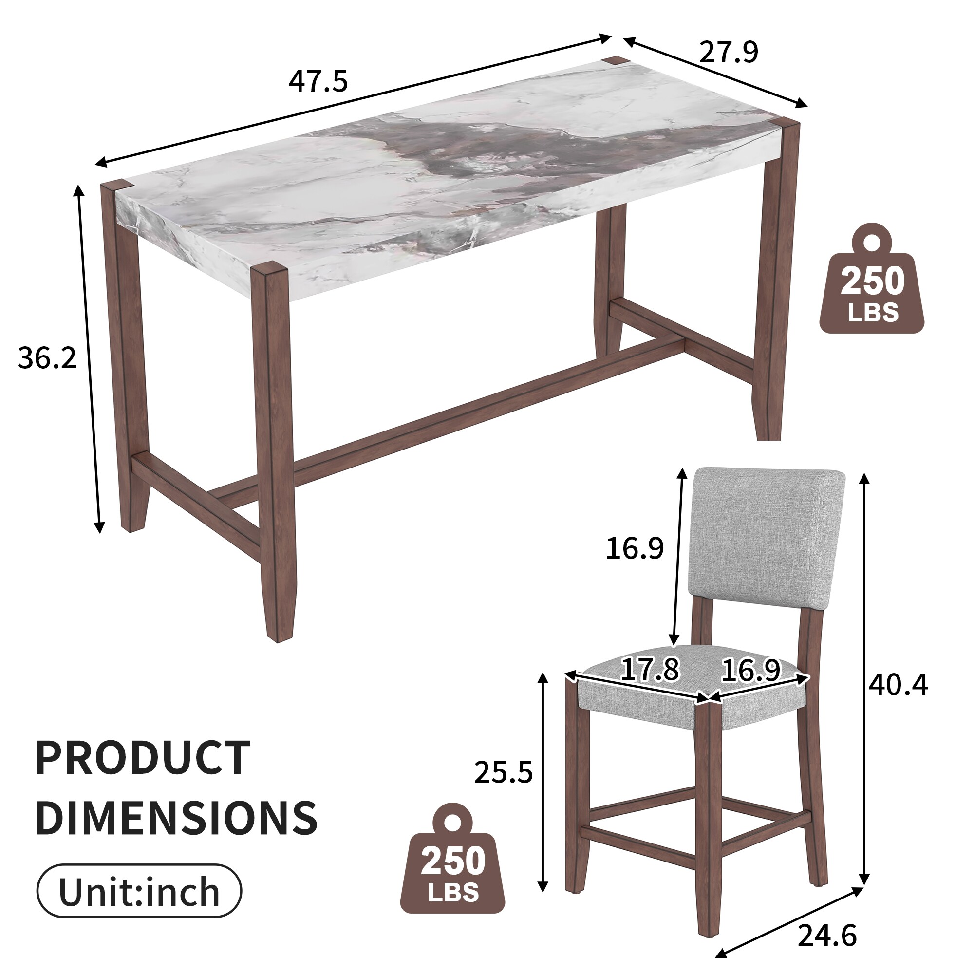 GDFStudio 336076 Dining-Sets - View #3