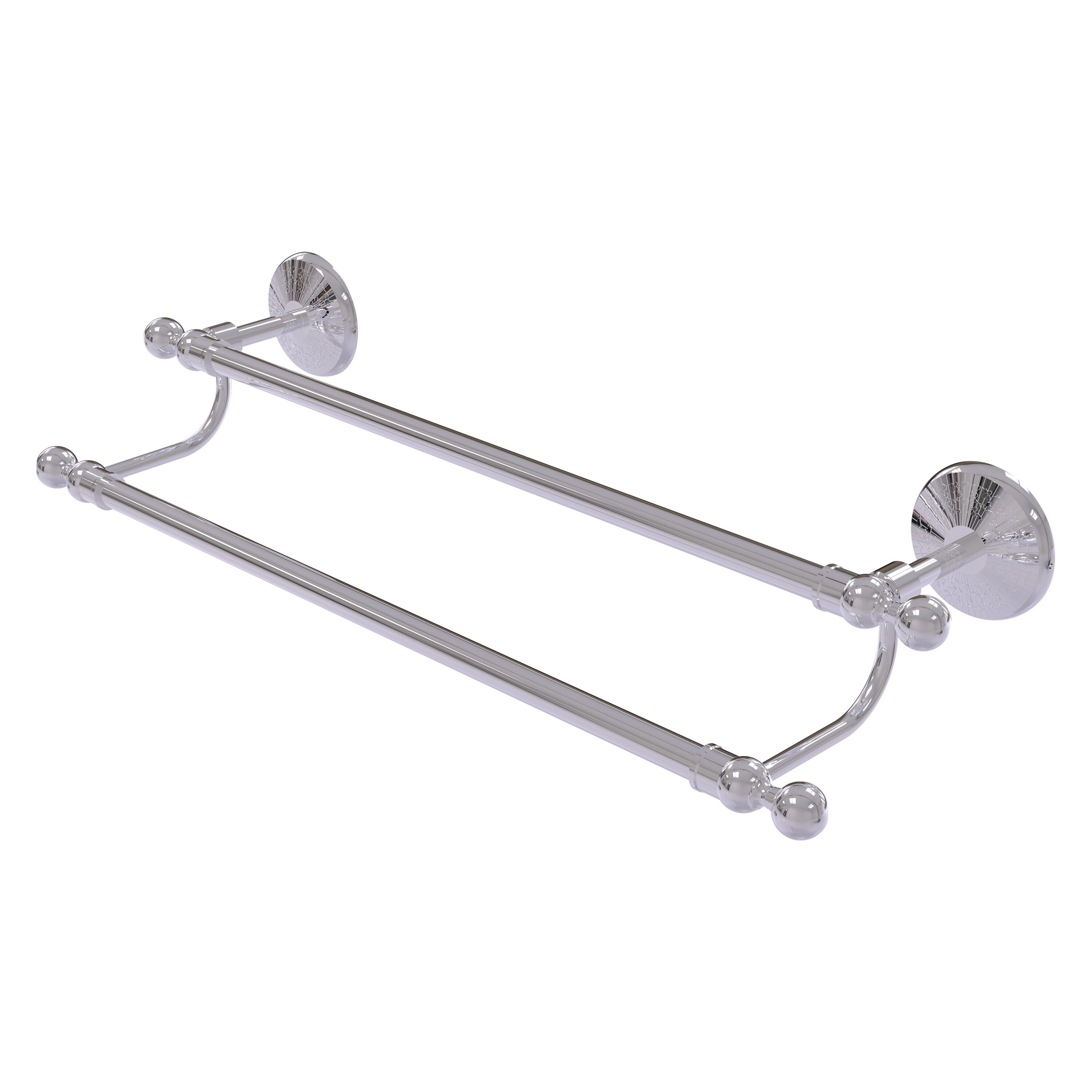 Allied Brass MC-72/30-PC Monte Carlo 30-in double Polished Chrome Wall mount Double Towel Bar