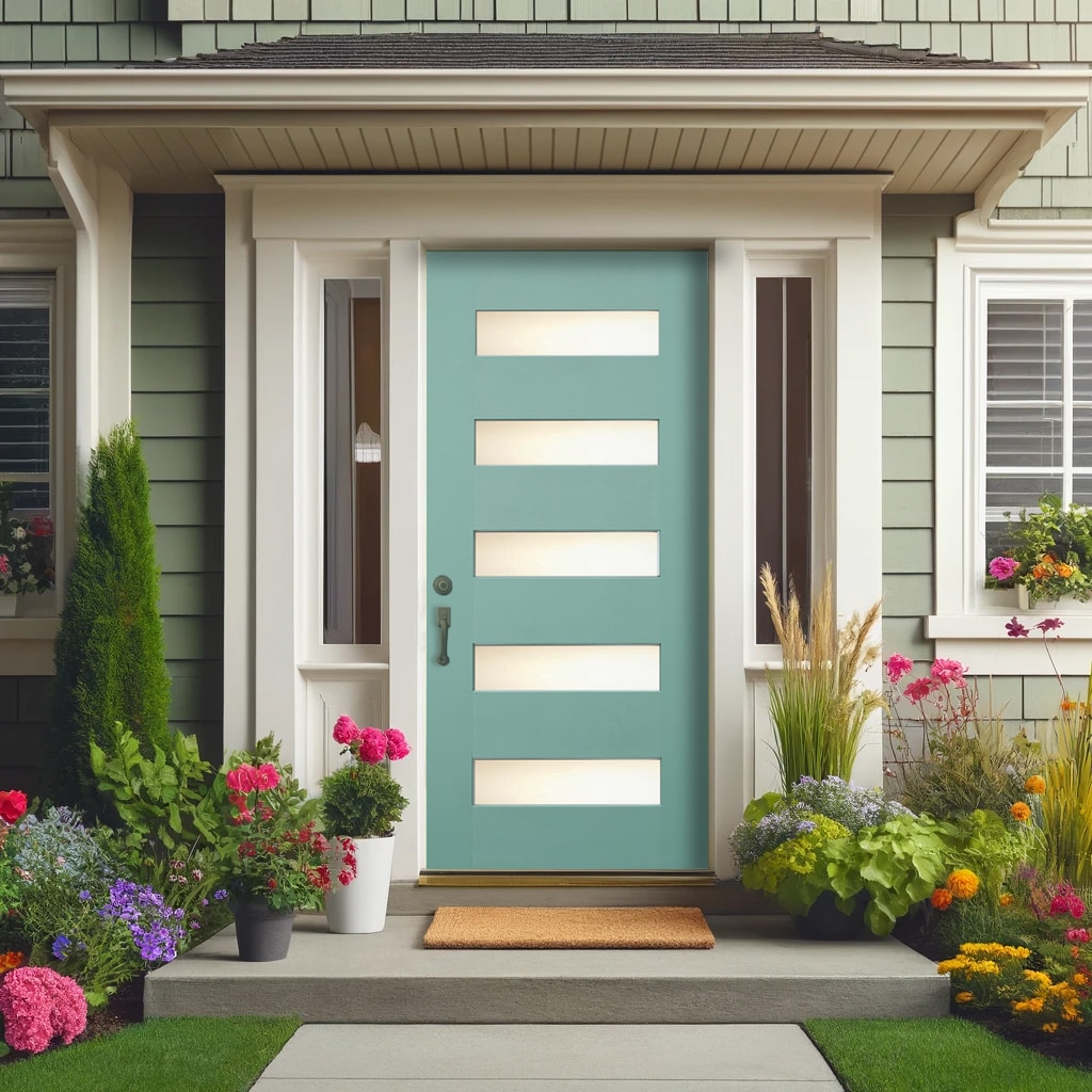 CALHOME PU5-KW-GREEN-80X36 Entry-Doors - View #2
