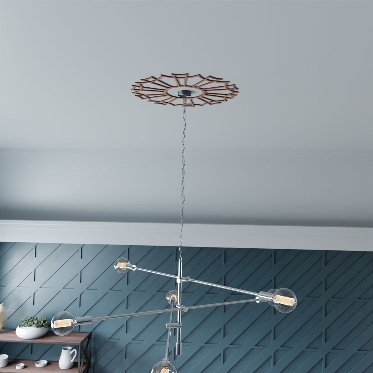 Ekena Millwork CMWP20X20X0375AUMF Ceiling-Medallions - View #7