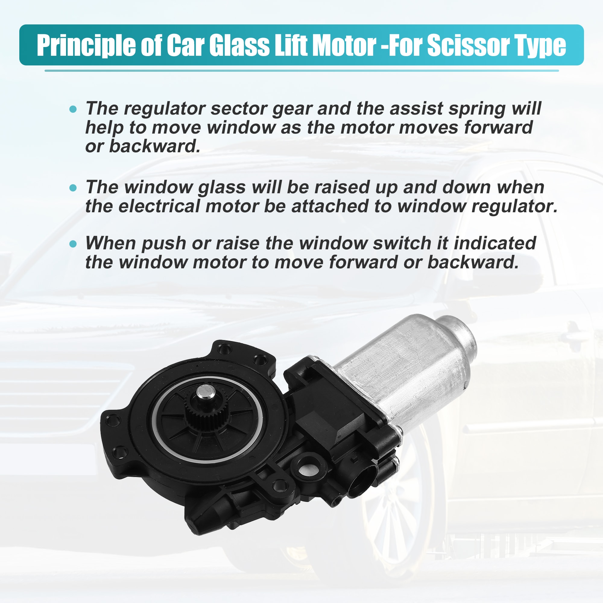 Unique Bargains Power Window Regulator Lift Motor for Hyundai Sonata 2 ...