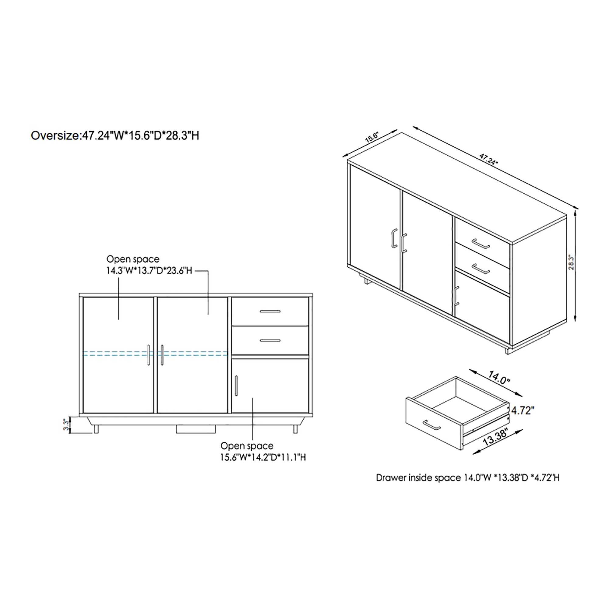 Furniture of America FGI-17701C25 Dining-Kitchen-Storarge - View #9