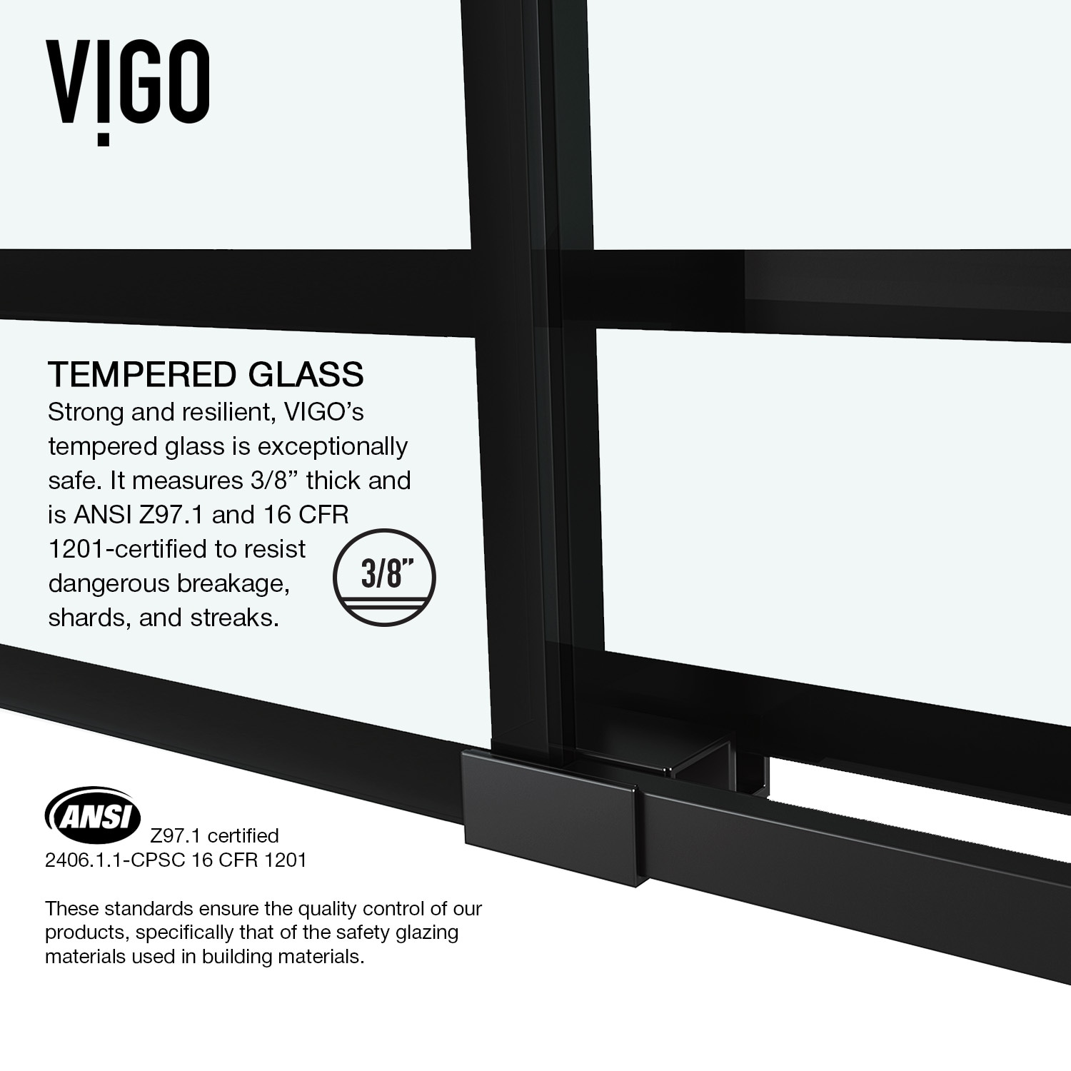 VIGO VG6041MBSCL6874 Shower-Doors - View #9