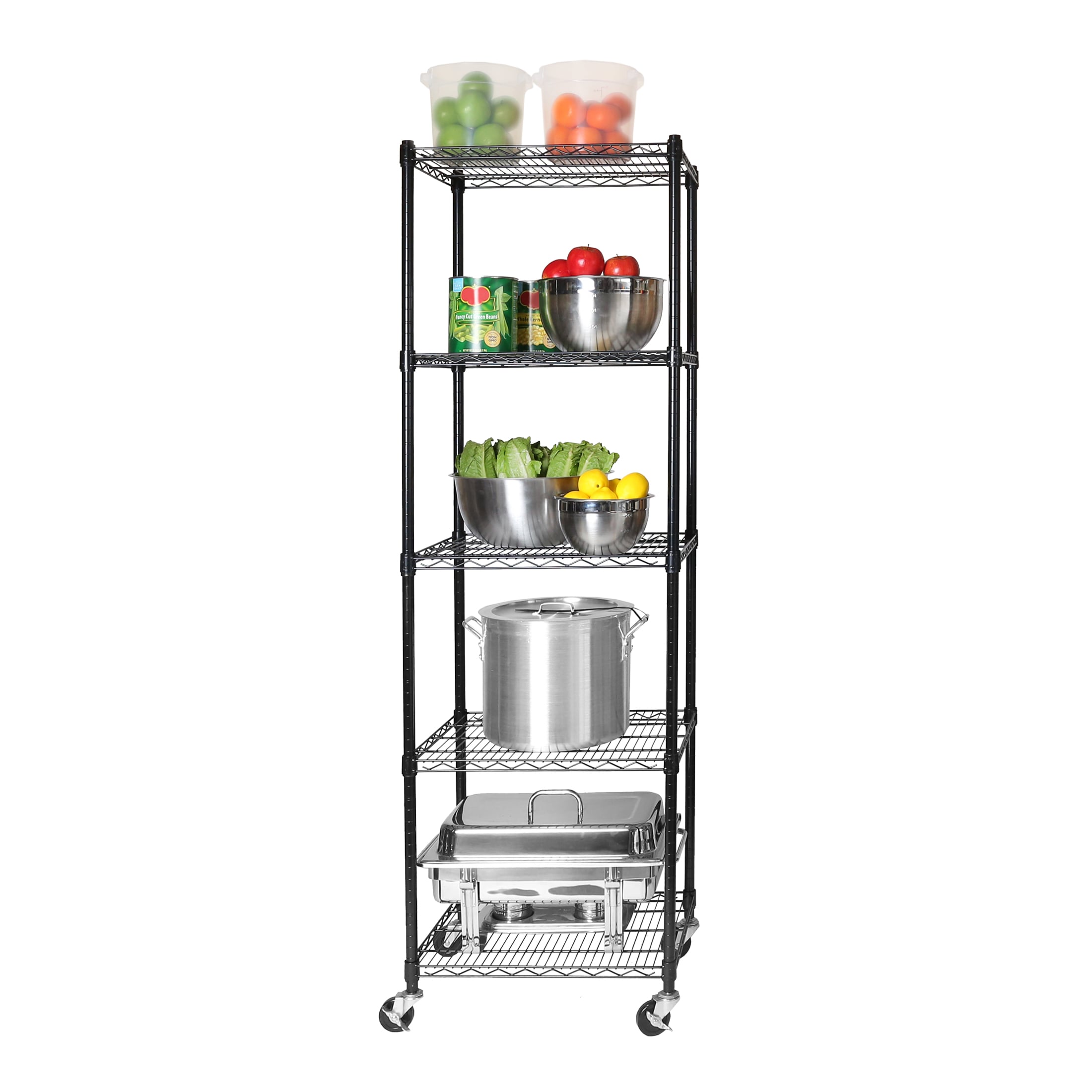 Seville Classics Steel Heavy Duty 5-tier Utility Shelving Unit (24-in W 