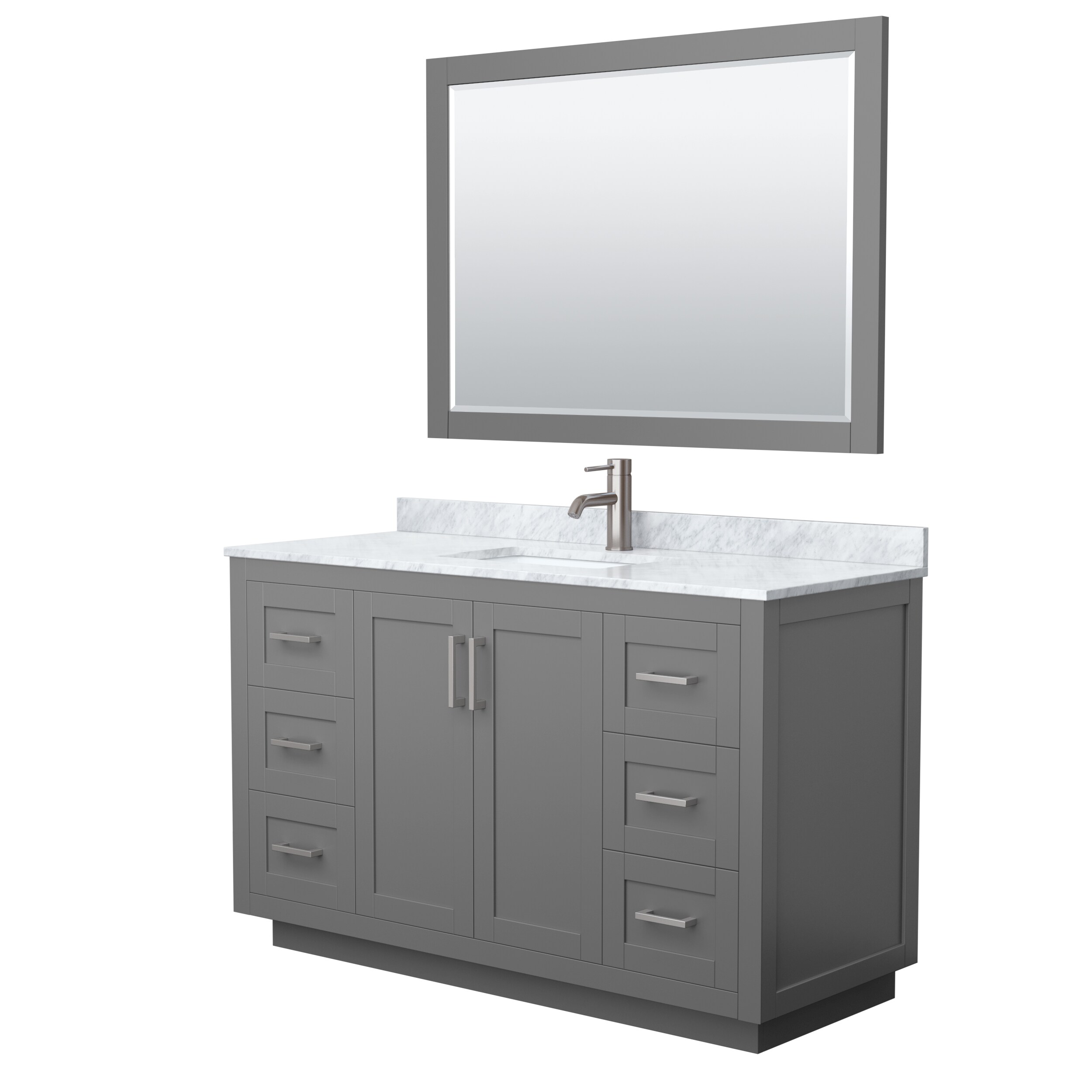 Wyndham Collection WCF292954SKGCMUNSM46 Bath-Vanity-Combo - View #2