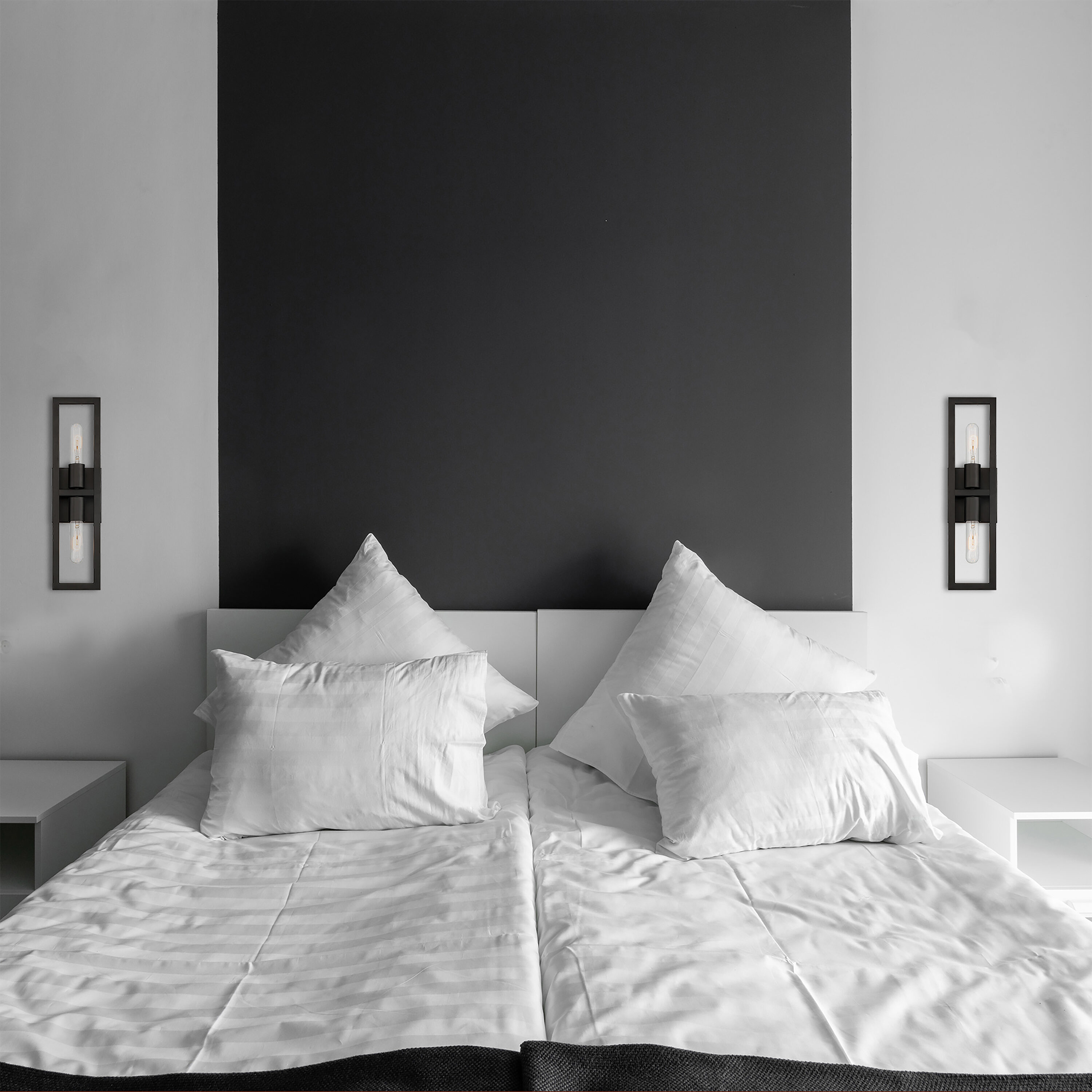 Urban Oasis Matte Black Industrial Dimmable Wall Sconce