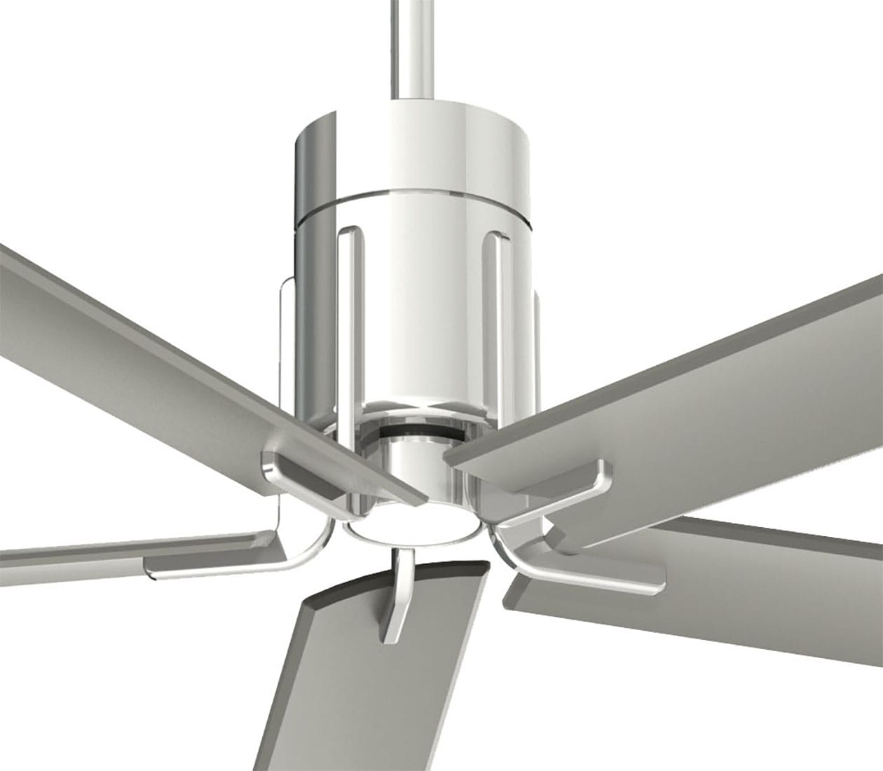 Sleek Polished Nickel 60" LED Ceiling Fan with Remote and Etched Glass