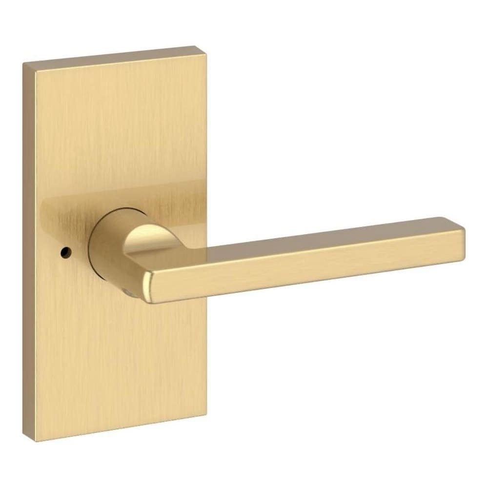  PV.SQU.CFR Square Privacy Door Lever Set with 5 Inch Rectangle Rose from the Reserve Collection
