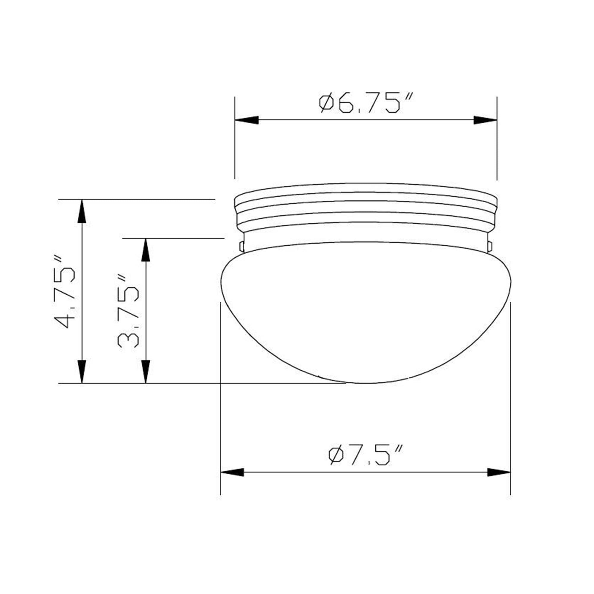 Forte Lighting 6002-01-55 flushmounts - View #2