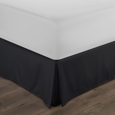 Black Bed Skirts At Com, Wrap Around Bed Skirt King 12 Inch Drop