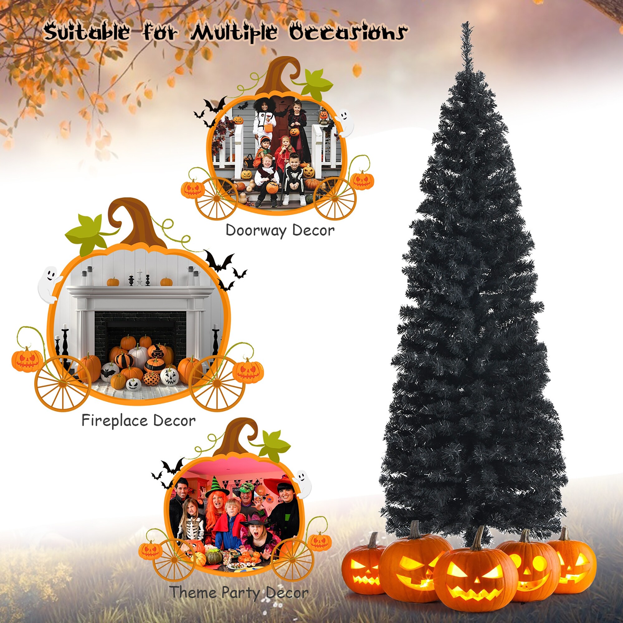Forclover HYFW-TR106BK Artificial-Christmas-Trees - View #6
