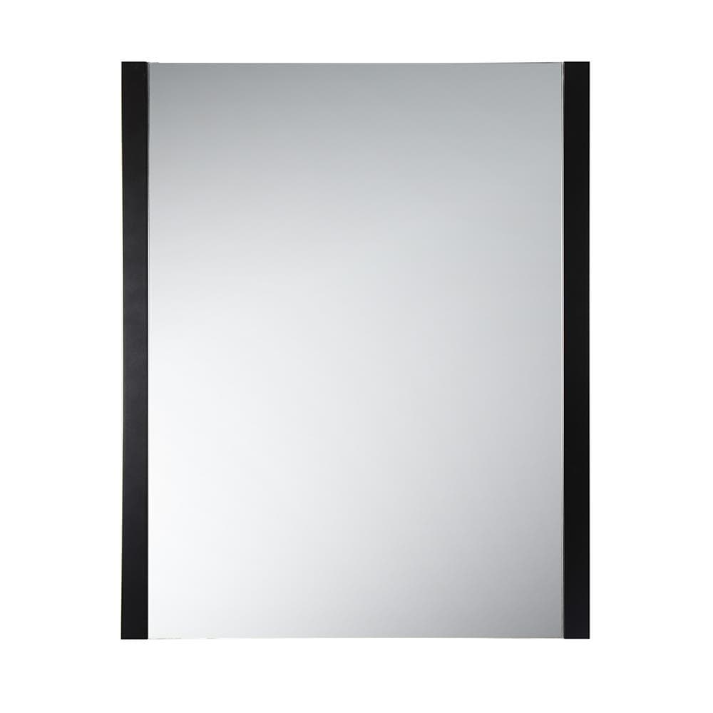 Espresso Elegance 31.5" Contemporary Wood Framed Bathroom Vanity Mirror