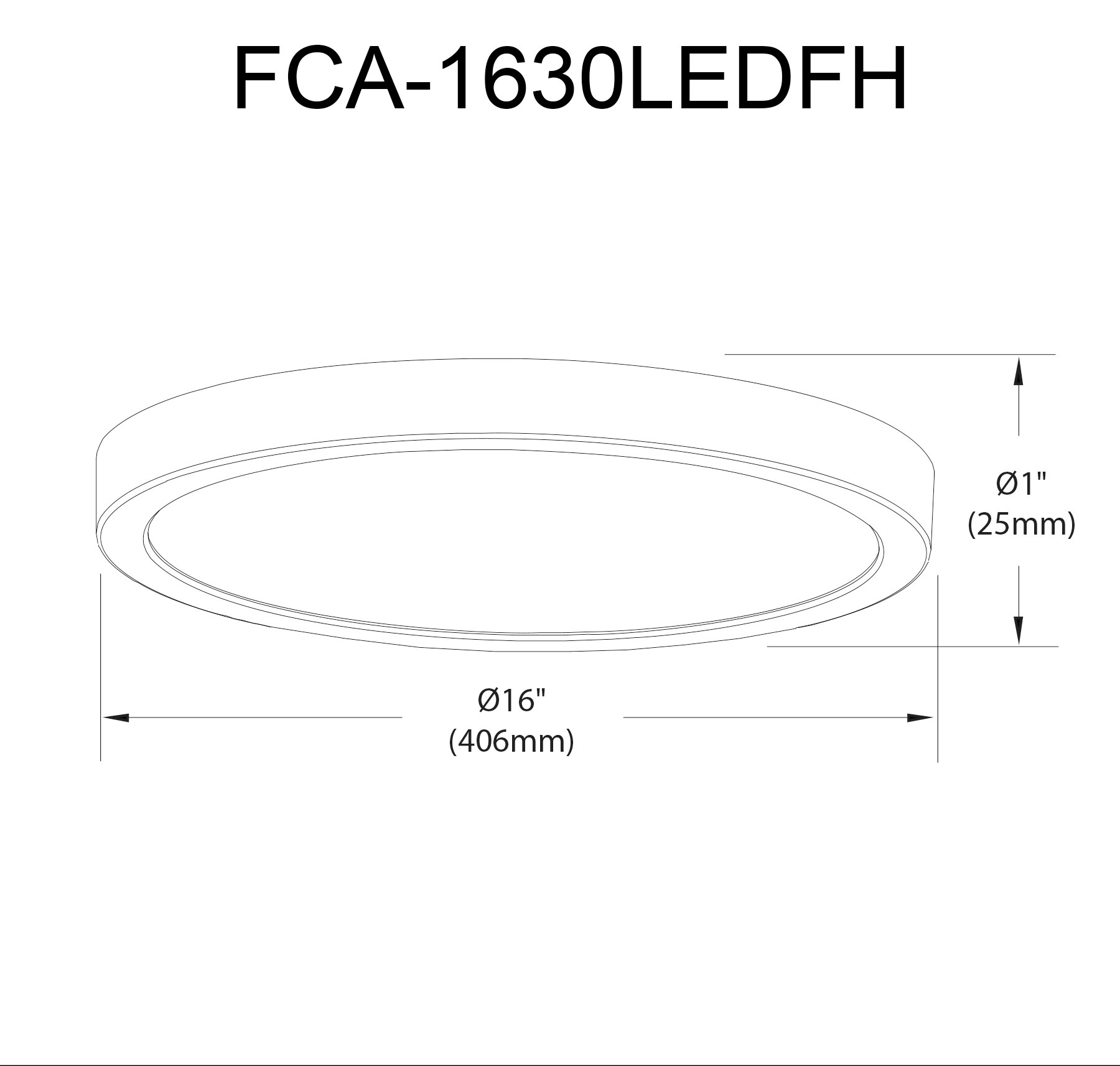 Dainolite FCA-1630LEDFH-MW flushmounts - View #4