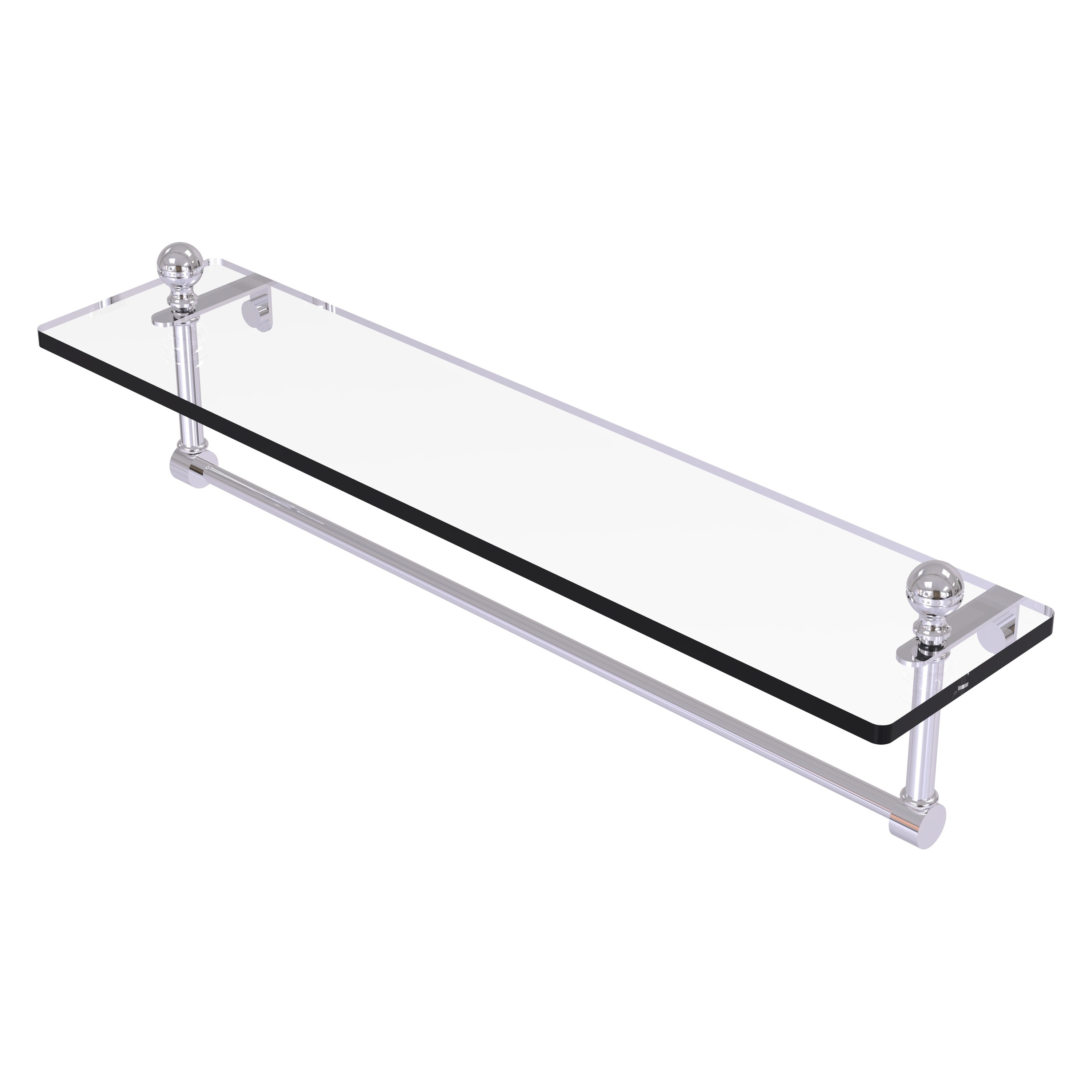 Allied Brass MA-1/22TB-PC Mambo Polished Chrome Wall mount Bathroom Shelf ( 22-in x 5-in x 5-in )