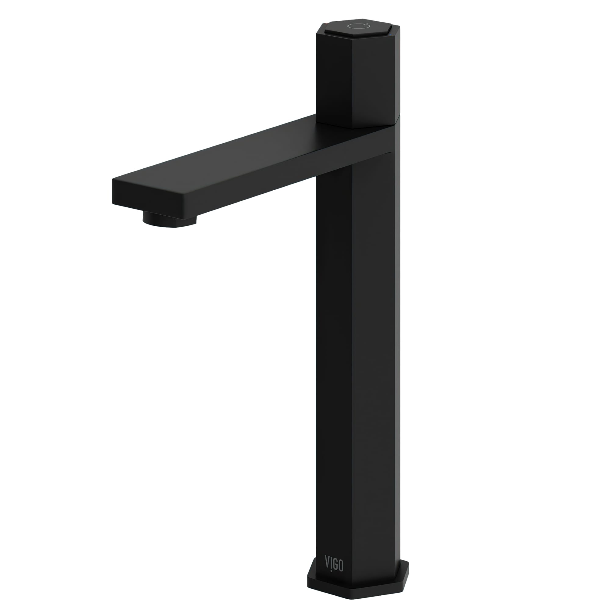 VIGO VG03035MB Nova Matte Black Vessel 1-handle High-arc Commercial/Residential Touch-on Bathroom Sink Faucet