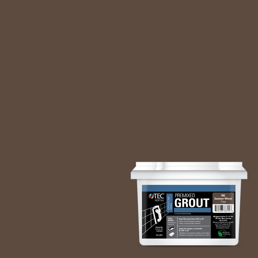 TEC Skill Set Bright White Vinyl Tile Grout White Acrylic Premix Grout  (32-oz) in the Grout department at